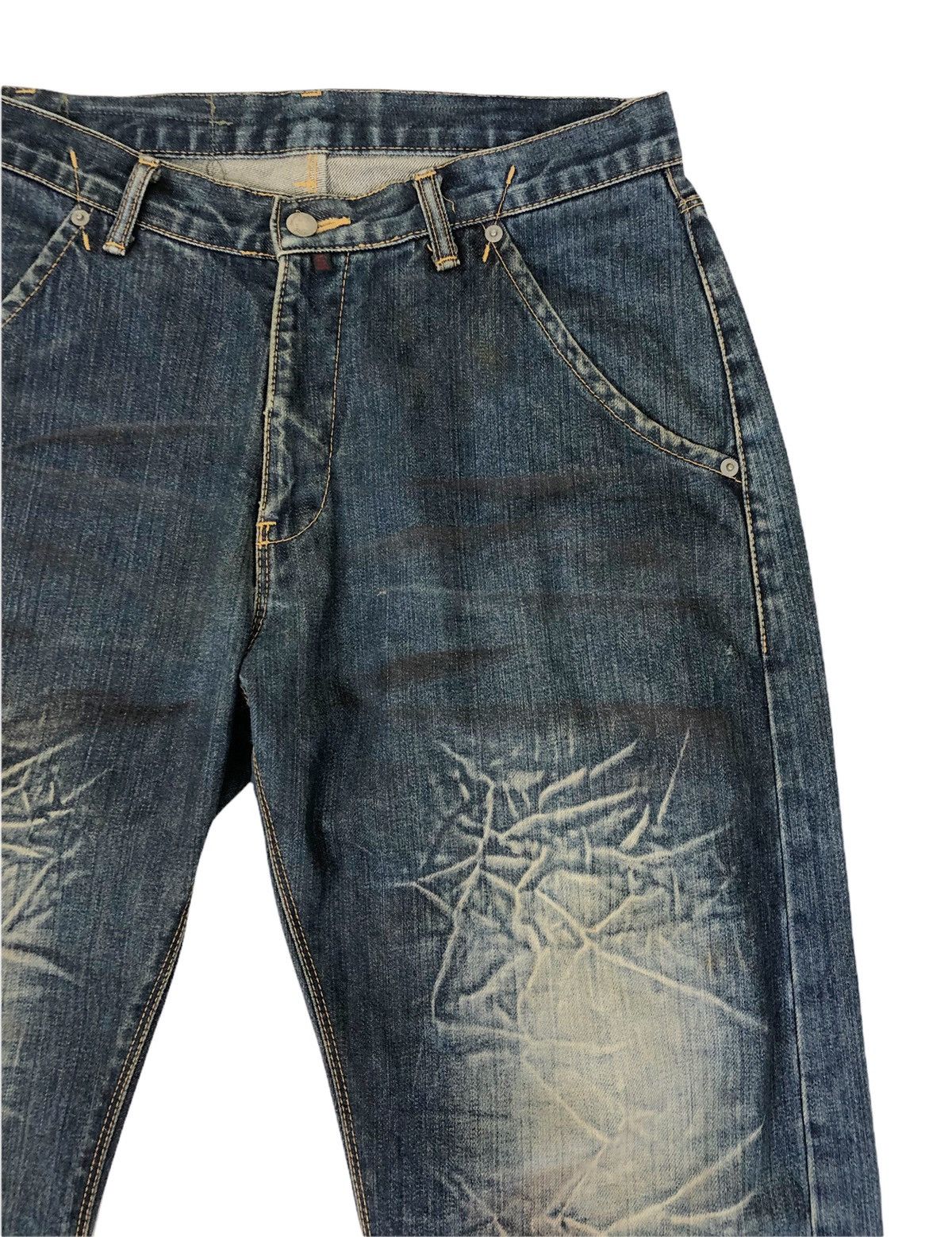 BAL × Japanese Brand Japanese Brand Bal Distressed Denim Jeans Size US 32 / EU 48 - 6 Thumbnail
