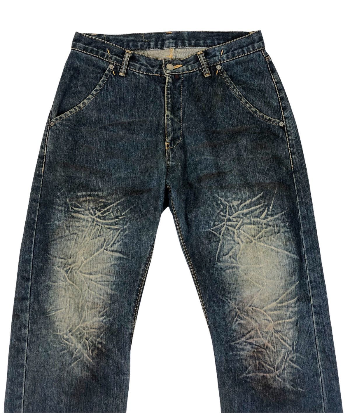 BAL × Japanese Brand Japanese Brand Bal Distressed Denim Jeans Size US 32 / EU 48 - 3 Thumbnail