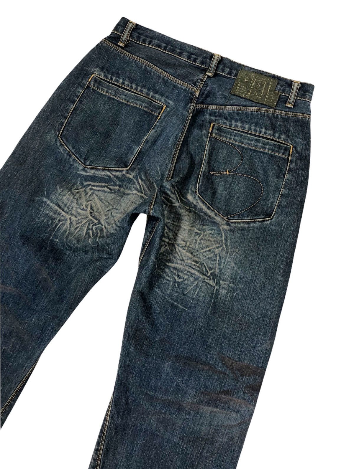 BAL × Japanese Brand Japanese Brand Bal Distressed Denim Jeans Size US 32 / EU 48 - 8 Thumbnail