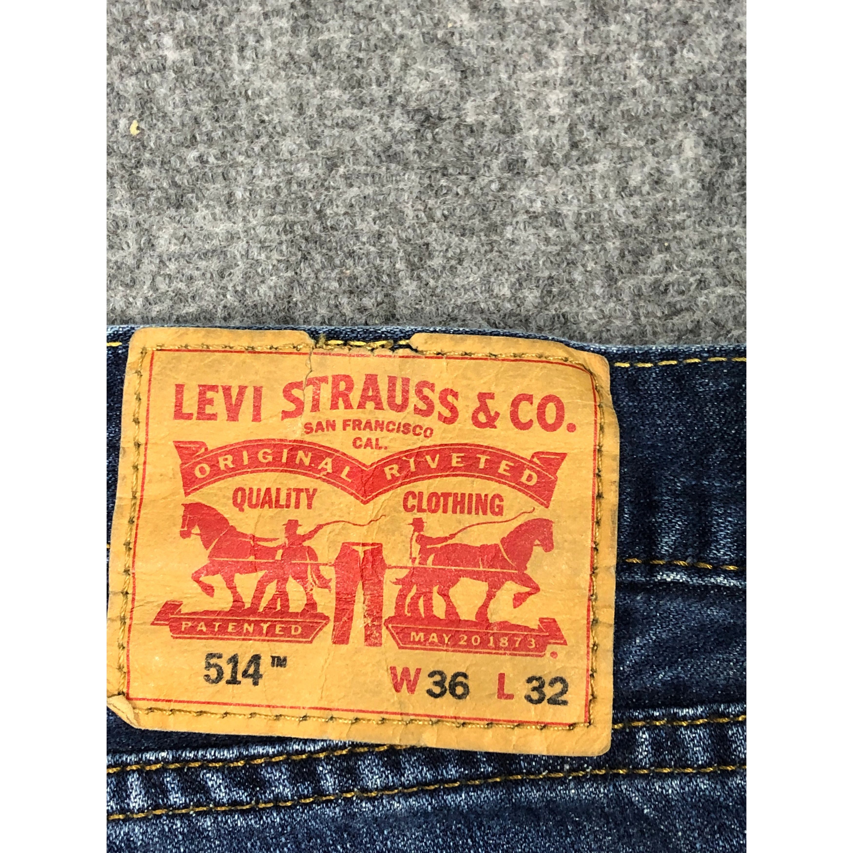Levi's Vintage Levis 514 Blue Denim Jeans DP0162 Size US 38 / EU 54 - 5 Thumbnail