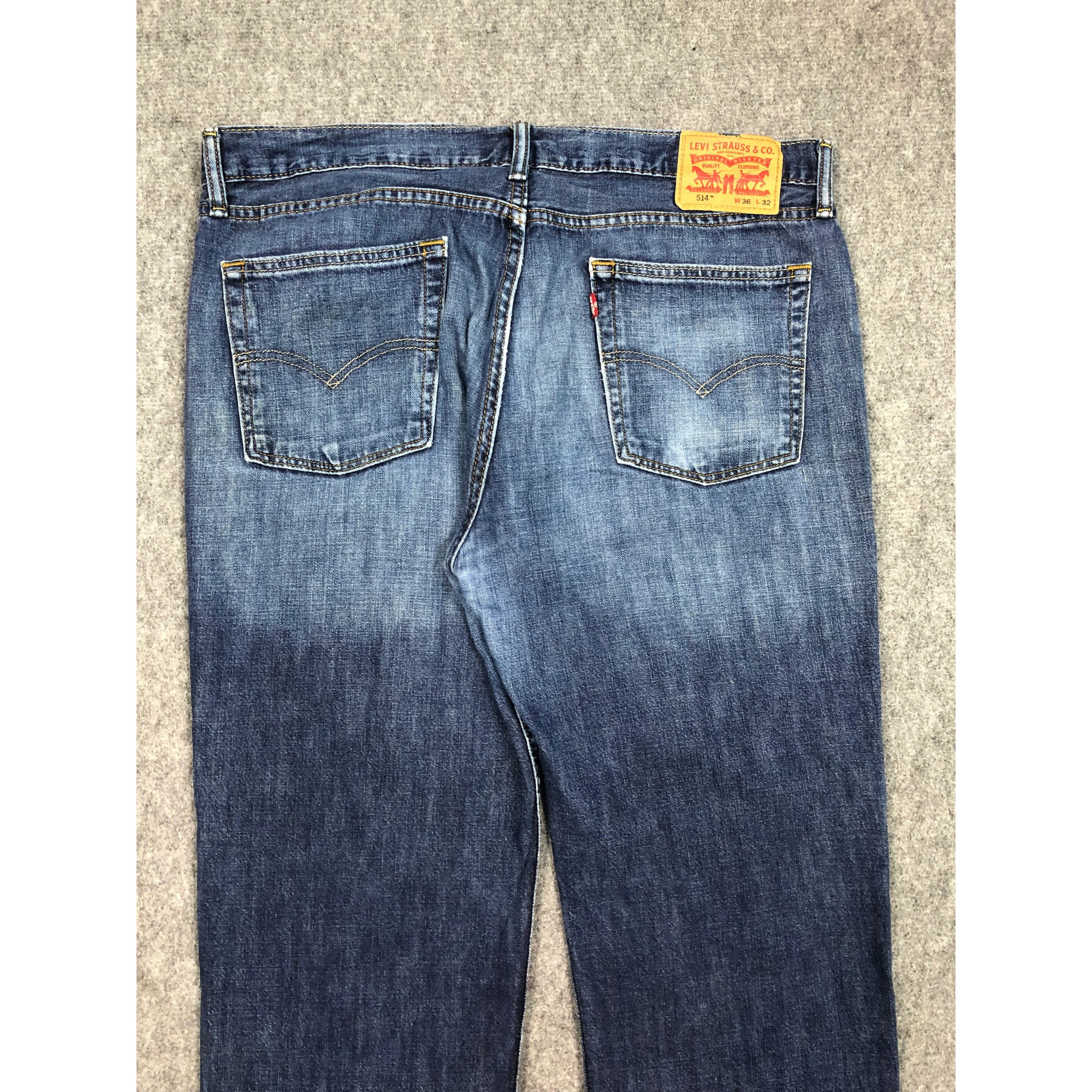 Levi's Vintage Levis 514 Blue Denim Jeans DP0162 Size US 38 / EU 54 - 4 Thumbnail
