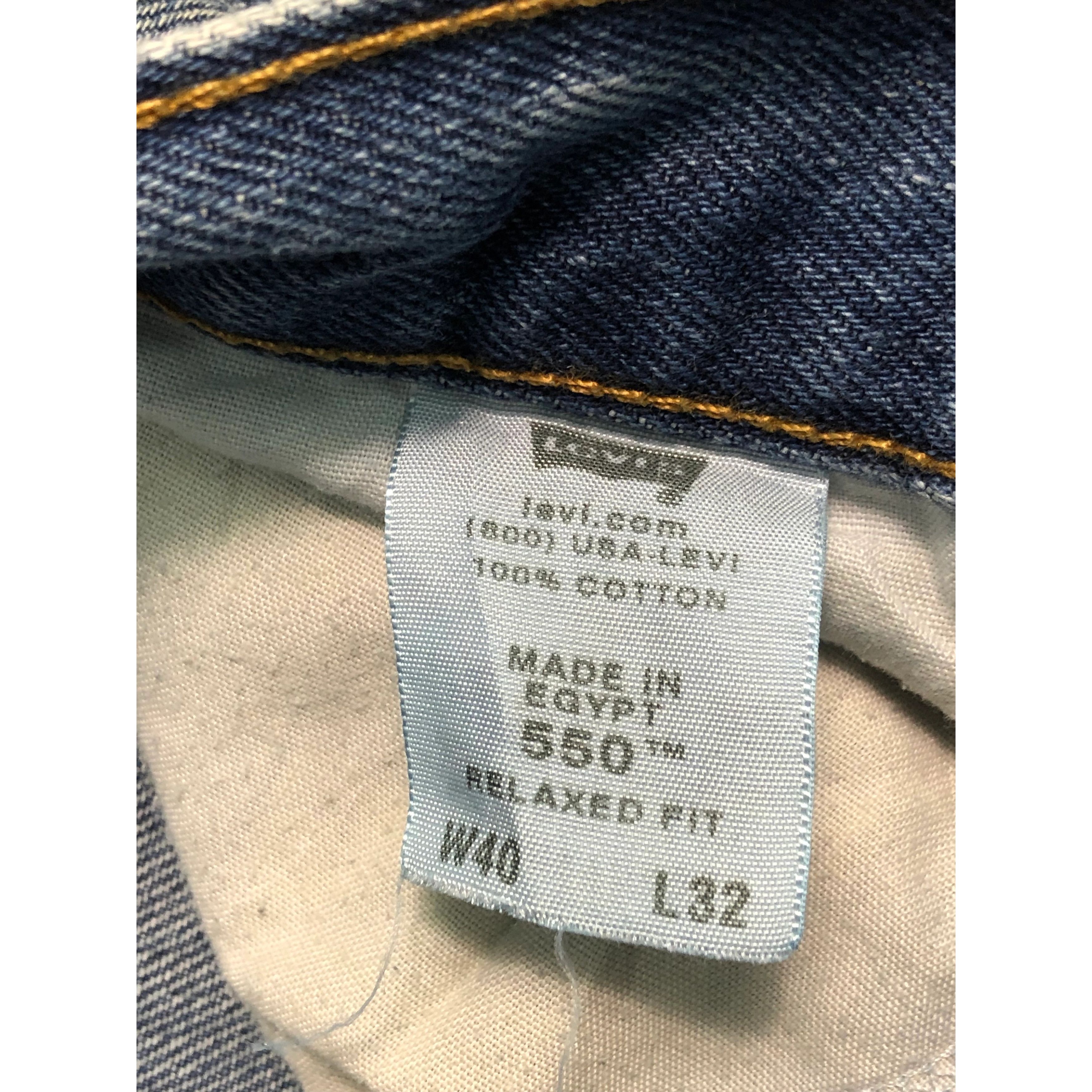 Levi's Vintage Levis 550 Relaxed Fit Faded Denim DP0161 Size US 40 / EU 56 - 6 Thumbnail