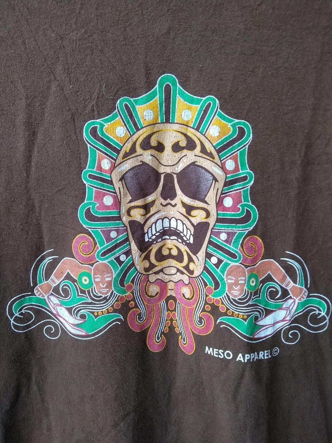 Aztech Mountain VINTAGE Y2K MESO APPAREL TRIBAL DESIGN TEE Size US L / EU 52-54 / 3 - 2 Thumbnail