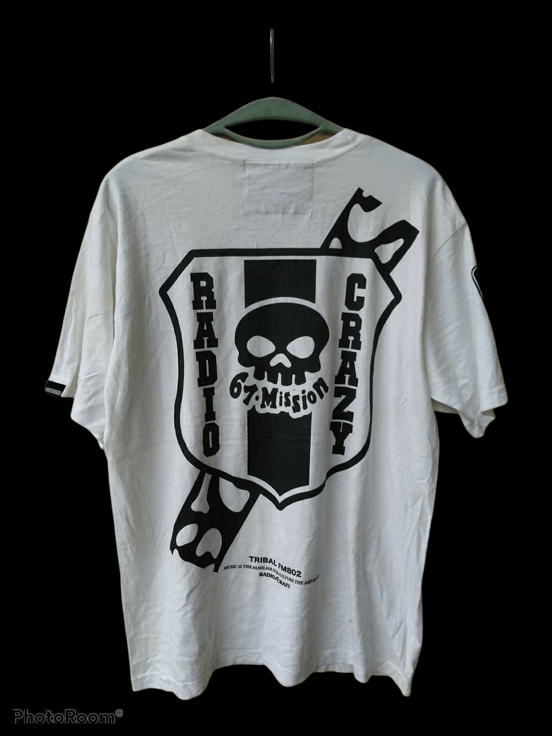 Japanese Brand Y2K 67 MISSION RADIO CRAZY FM802 JAPANESE DESIGNER TEE Size US XL / EU 56 / 4 - 2 Thumbnail