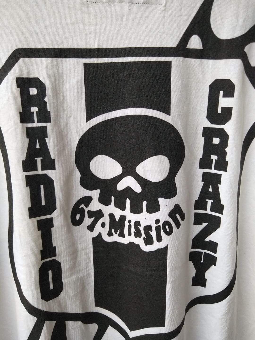Japanese Brand Y2K 67 MISSION RADIO CRAZY FM802 JAPANESE DESIGNER TEE Size US XL / EU 56 / 4 - 3 Thumbnail