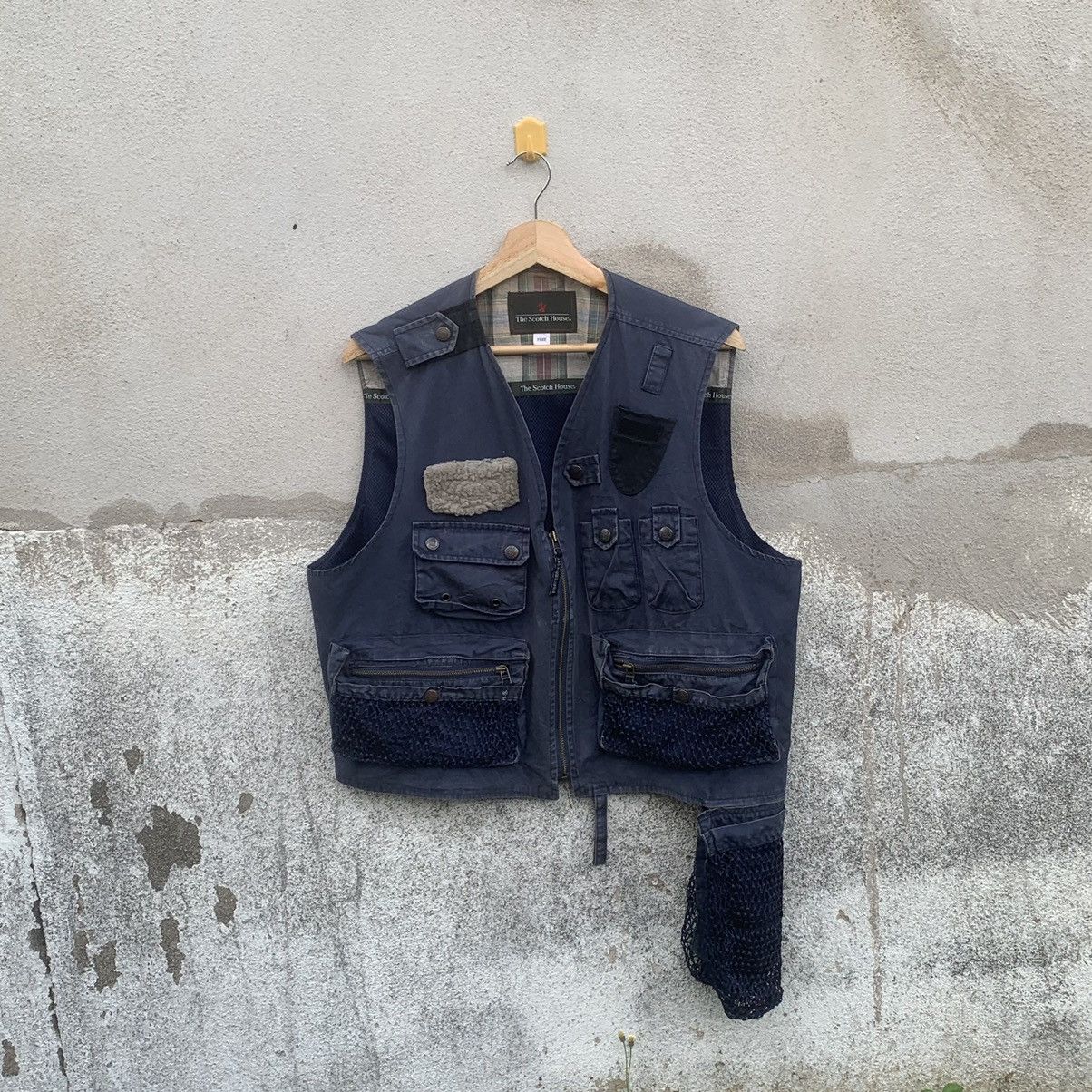 Hunter × Japanese Brand × Vintage Vintage The Scotch House Multi Pocket Faded Hunting Vest Size US M / EU 48-50 / 2 - 1 Thumbnail