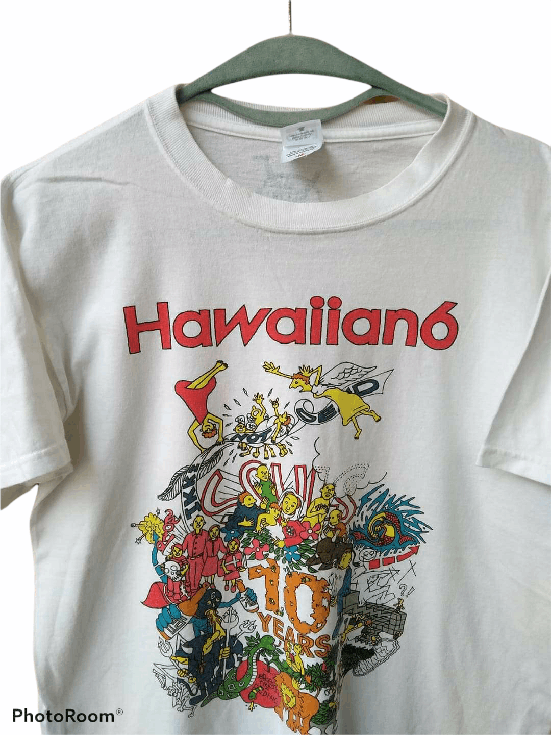 Band Tees 🔥💥Y2K HAWAIIAN 6 JAPANESE PUNK ROCK NICE GRAPHIC TEE Size US M / EU 48-50 / 2 - 2 Thumbnail