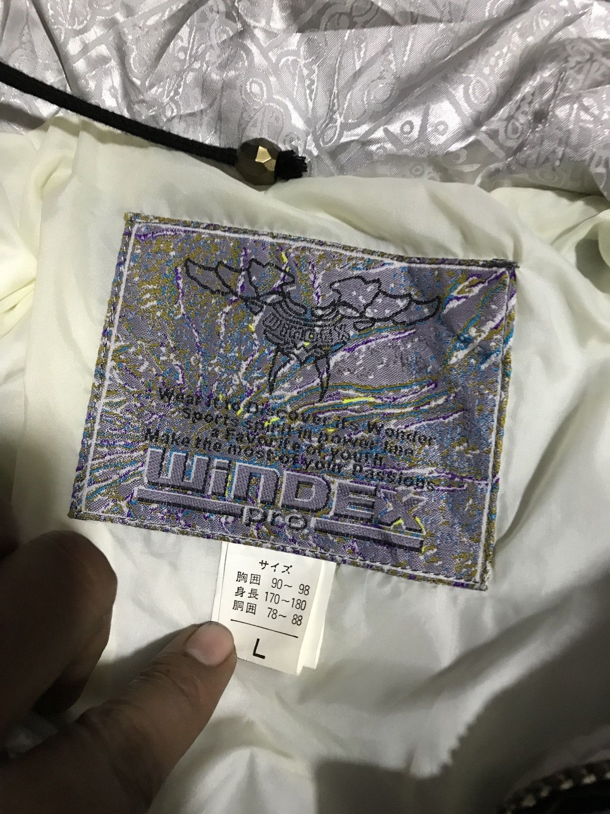 Japanese Brand × Vintage Vintage Windex Pro Snow Racer Ski Jacket 90s Black Silver Size US M / EU 48-50 / 2 - 10 Thumbnail