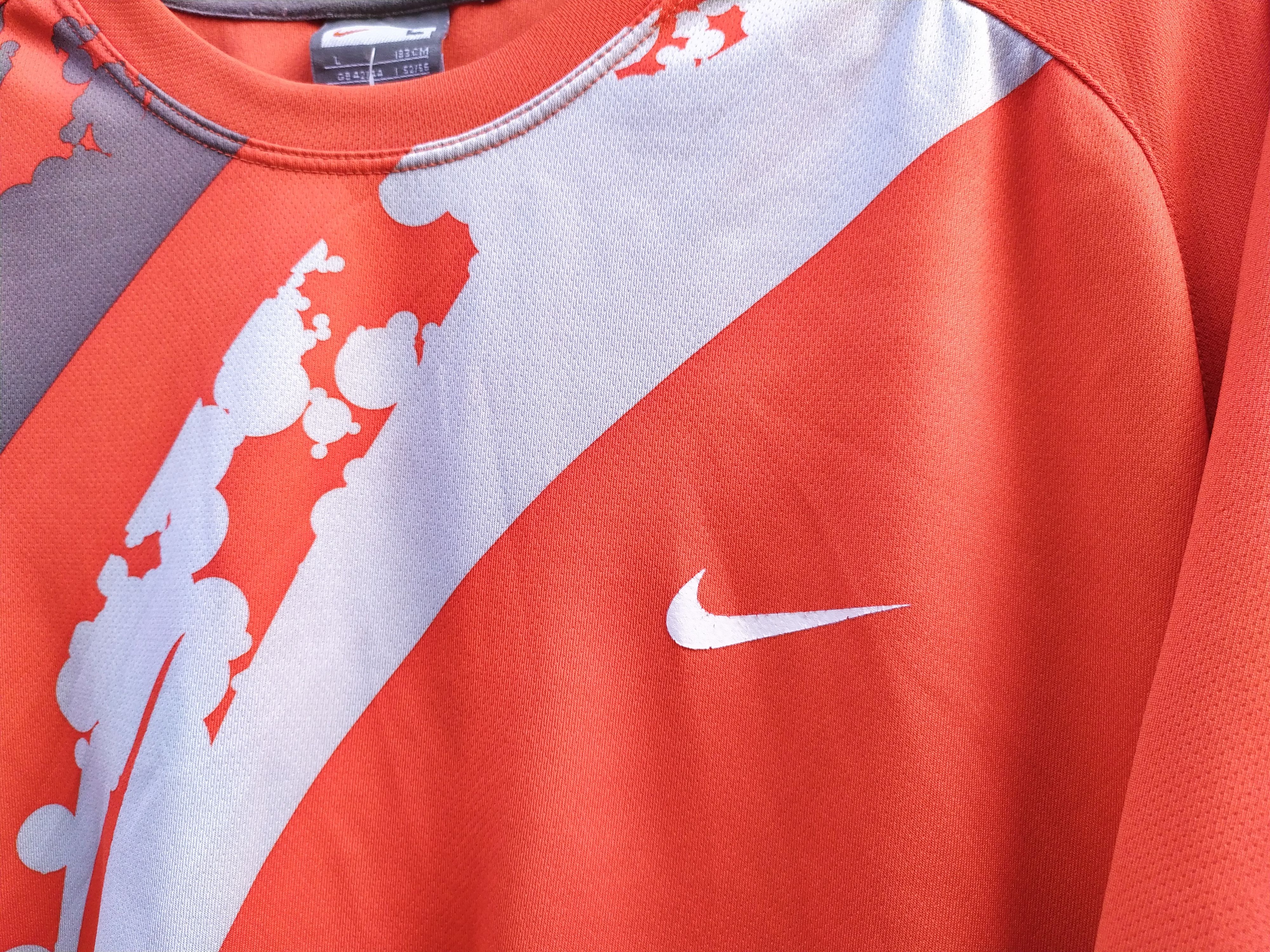 Nike Vintage Nike Court Orange t shirt Size US L / EU 52-54 / 3 - 4 Thumbnail