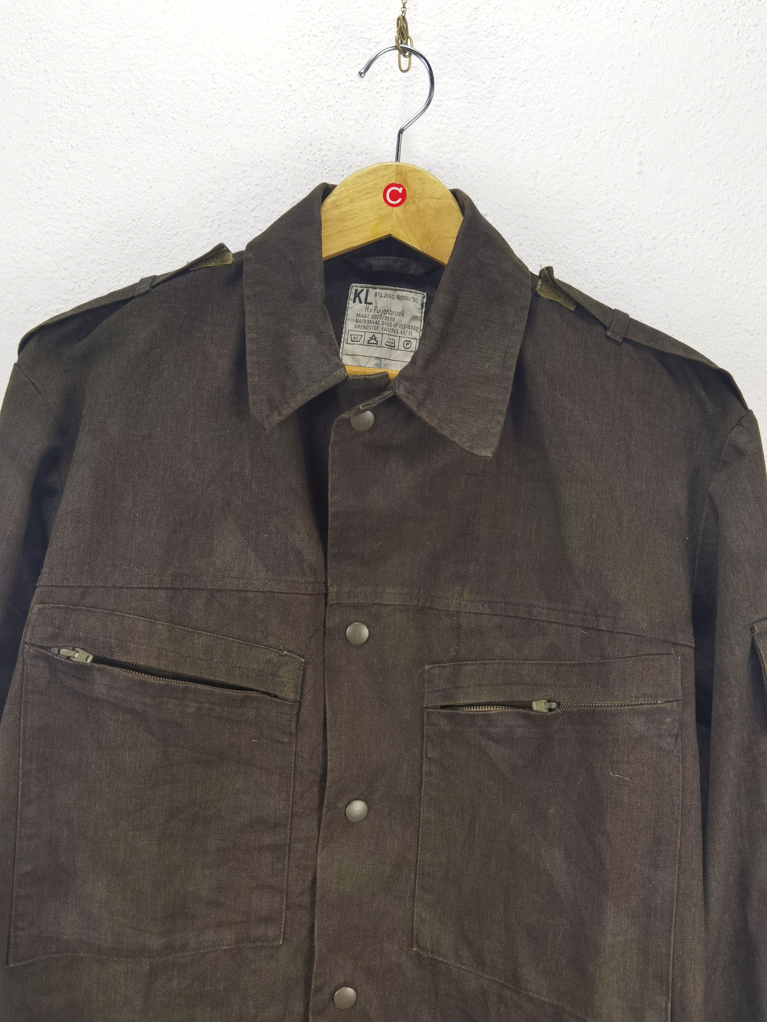 Military 2.8 Vintage KL H.V. Puijenbroek Dutch Jacket Camouflage | Grailed