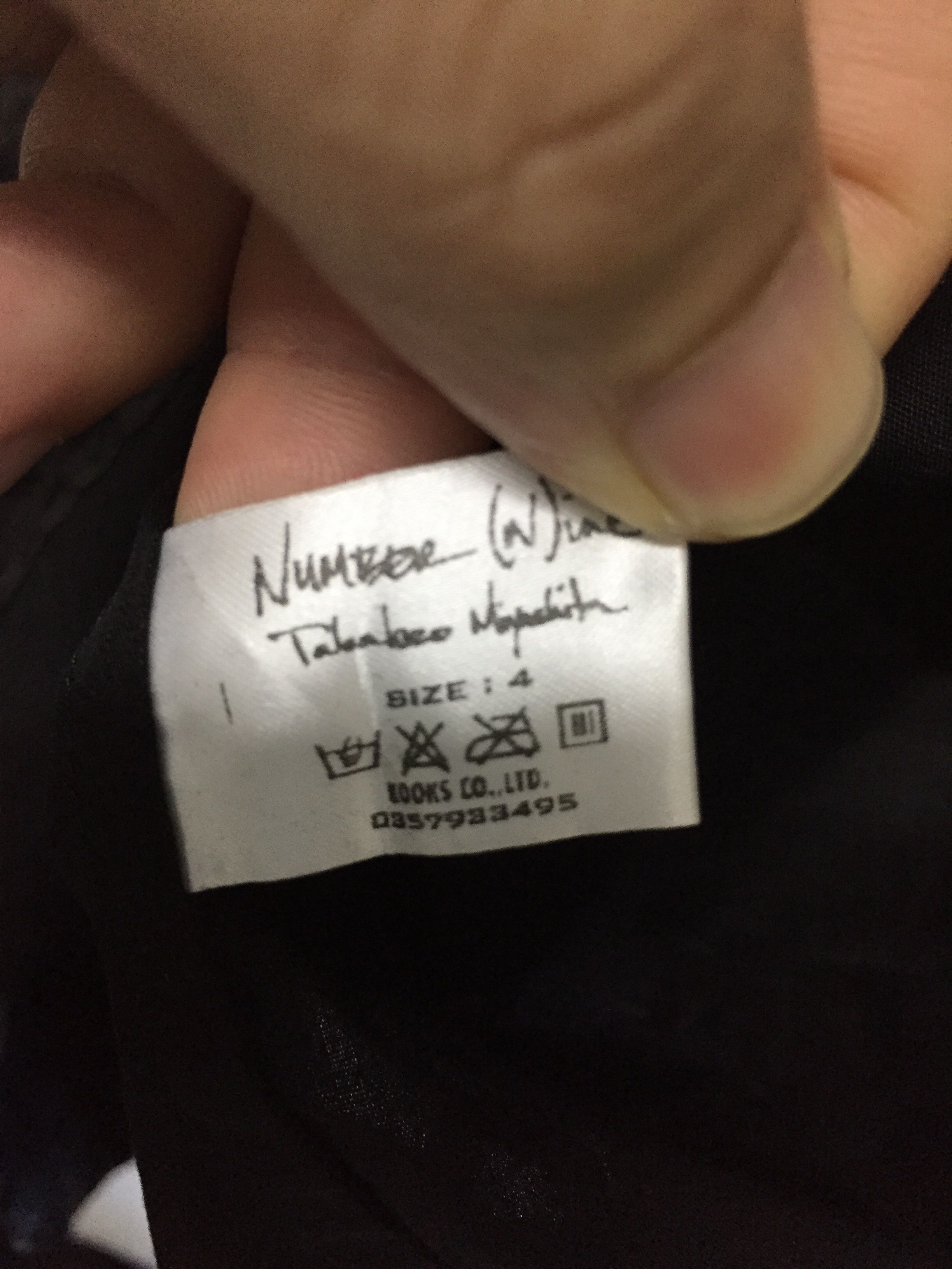 Number (N)ine × Takahiromiyashita The Soloist. SS04 Number (N)ine “teenage Kicks” Dream baby dream Size US L / EU 52-54 / 3 - 9 Thumbnail