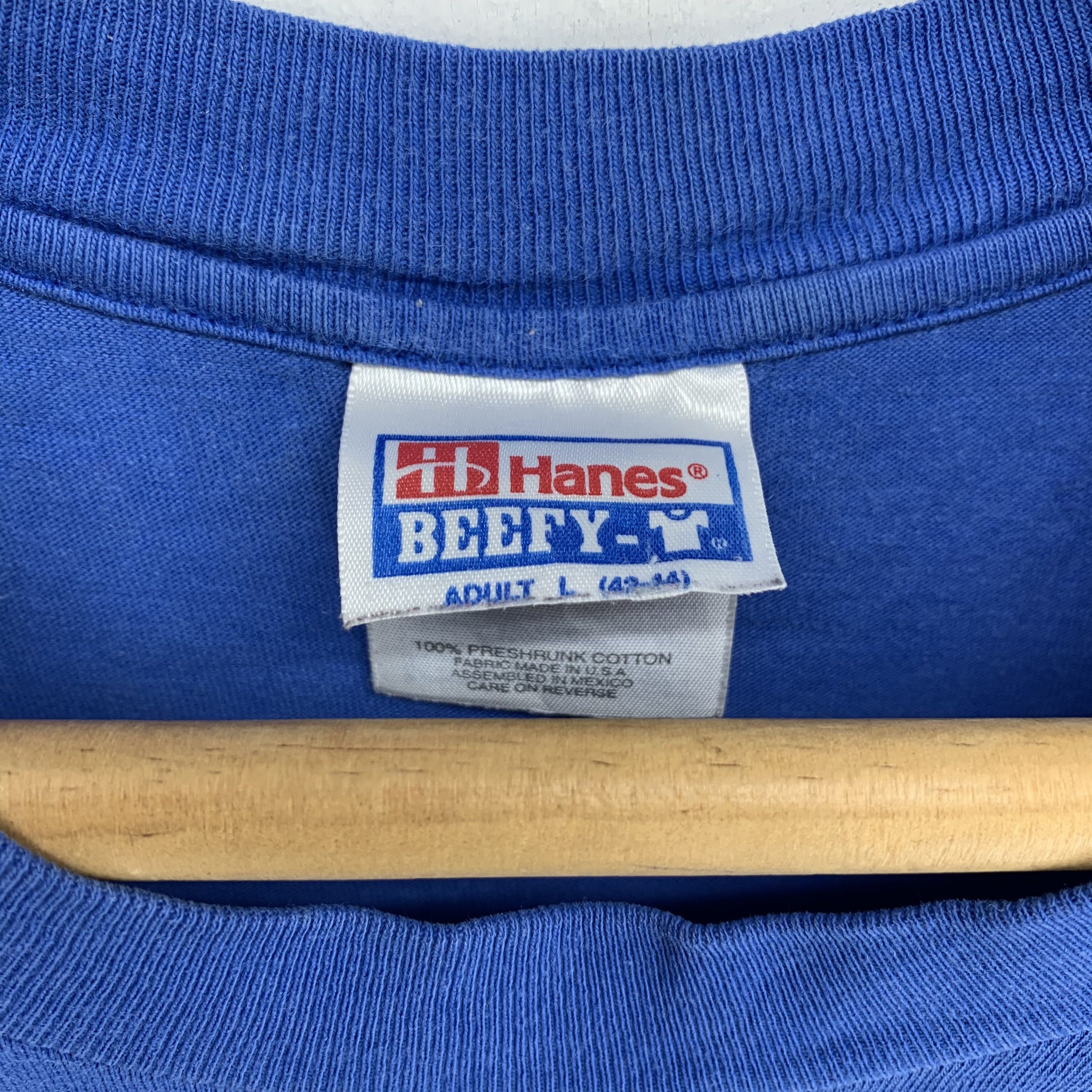 Hanes Manhattan Beach Big Logo Tees #3190-38 Size US L / EU 52-54 / 3 - 5 Thumbnail