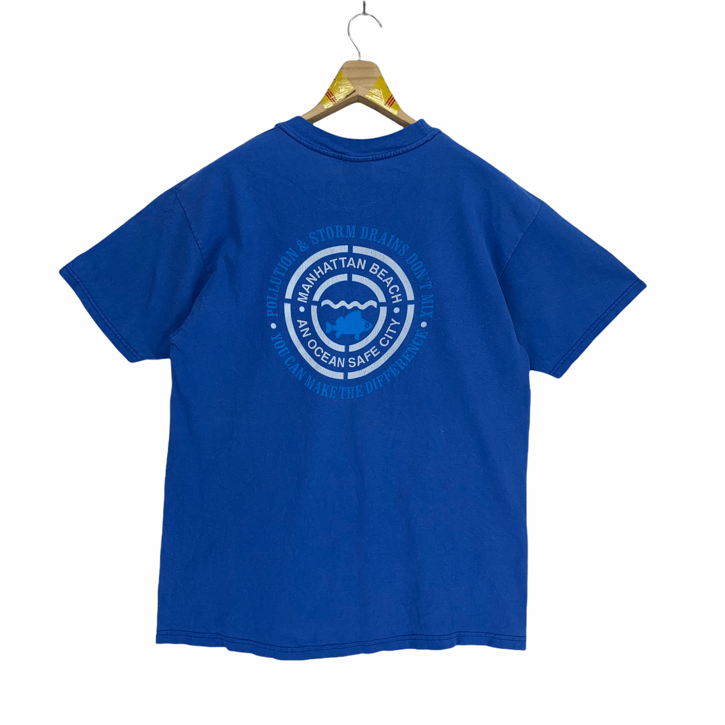 Hanes Manhattan Beach Big Logo Tees #3190-38 Size US L / EU 52-54 / 3 - 1 Thumbnail