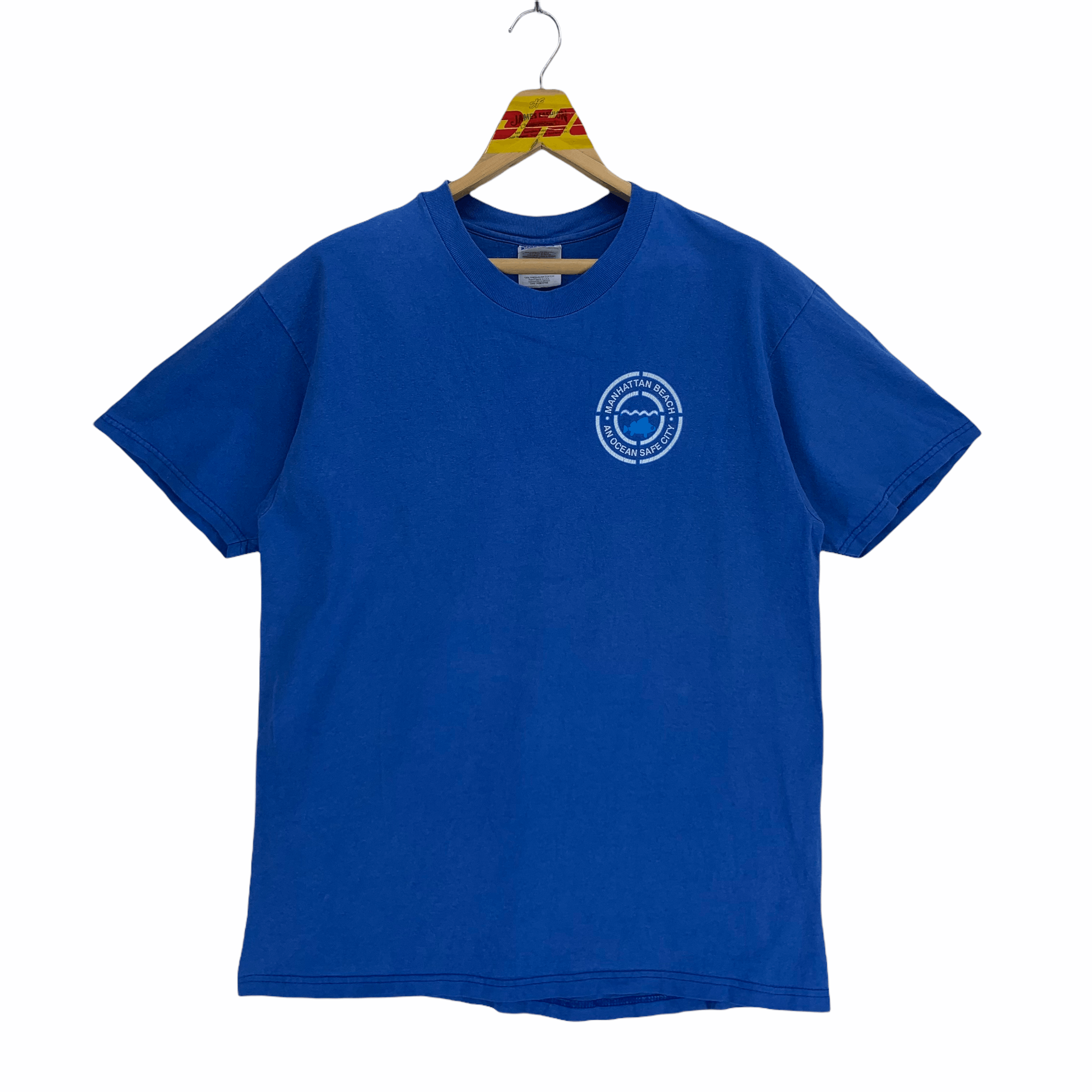 Hanes Manhattan Beach Big Logo Tees #3190-38 Size US L / EU 52-54 / 3 - 3 Thumbnail