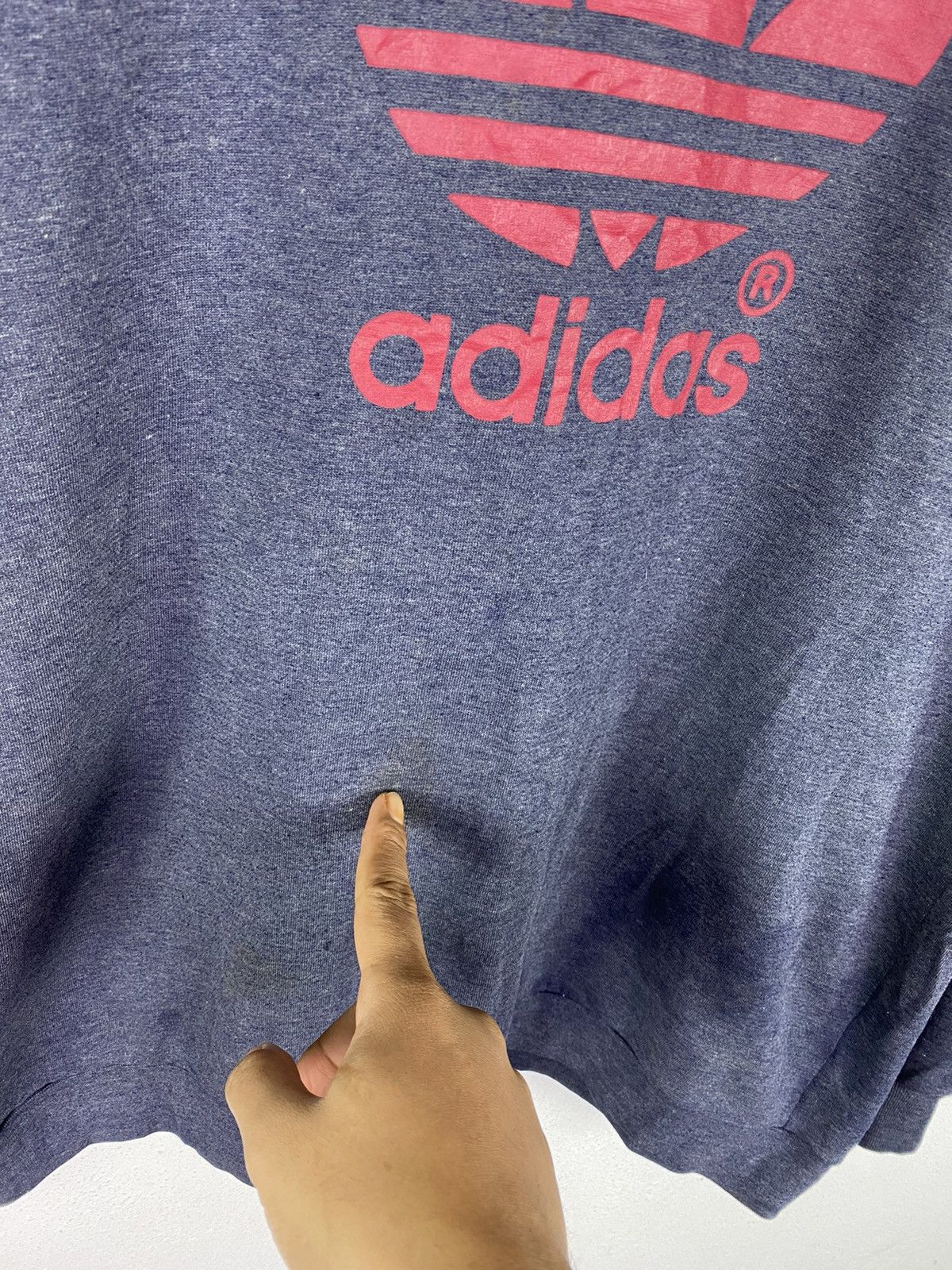 Vintage VINTAGE 90s ADIDAS TREFOIL LOGOS SWEATSHIRT Size US XL / EU 56 / 4 - 7 Thumbnail