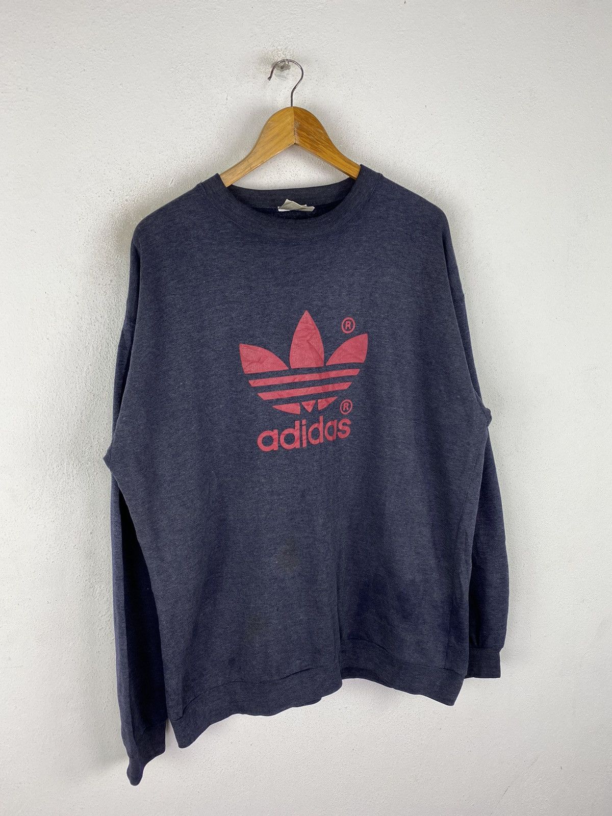 Vintage VINTAGE 90s ADIDAS TREFOIL LOGOS SWEATSHIRT Size US XL / EU 56 / 4 - 2 Thumbnail