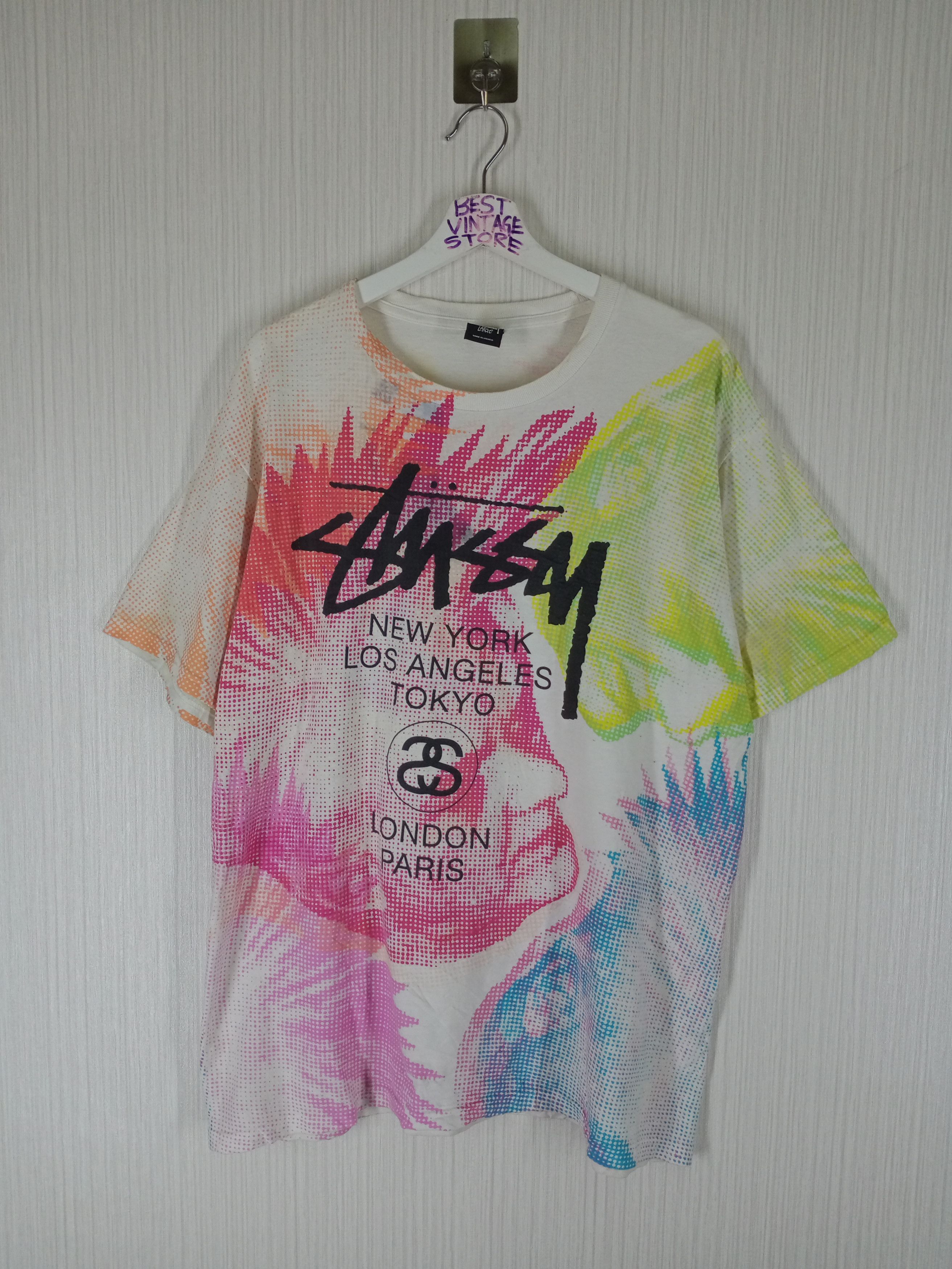 Stussy RARE!!! Vintage Stussy International Tshirt Size US L / EU 52-54 / 3 - 1 Thumbnail