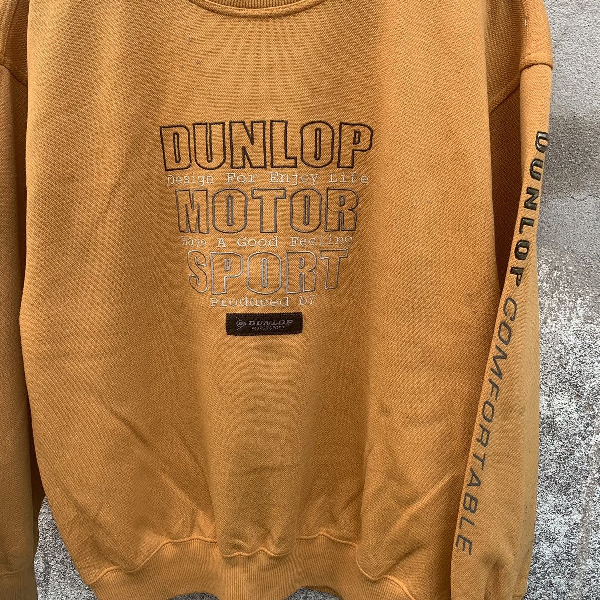 Dunlop × Vintage 90’s Dunlop Spell Out Racing Crewneck Pullover Sweatshirts Size US M / EU 48-50 / 2 - 2 Thumbnail
