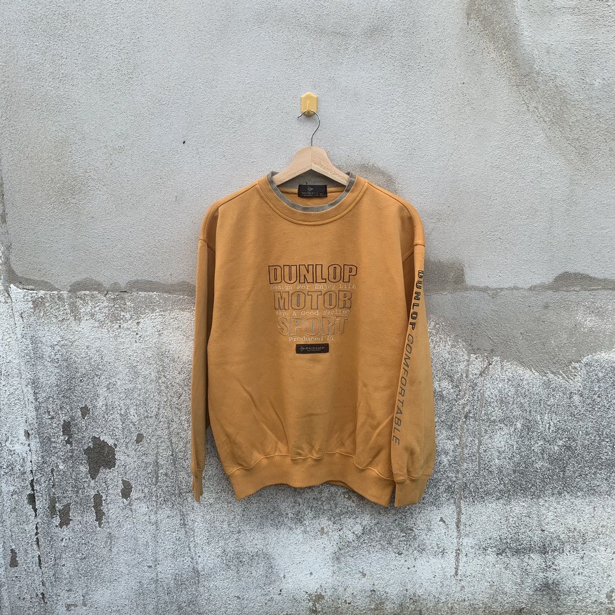 Dunlop × Vintage 90’s Dunlop Spell Out Racing Crewneck Pullover Sweatshirts Size US M / EU 48-50 / 2 - 1 Thumbnail