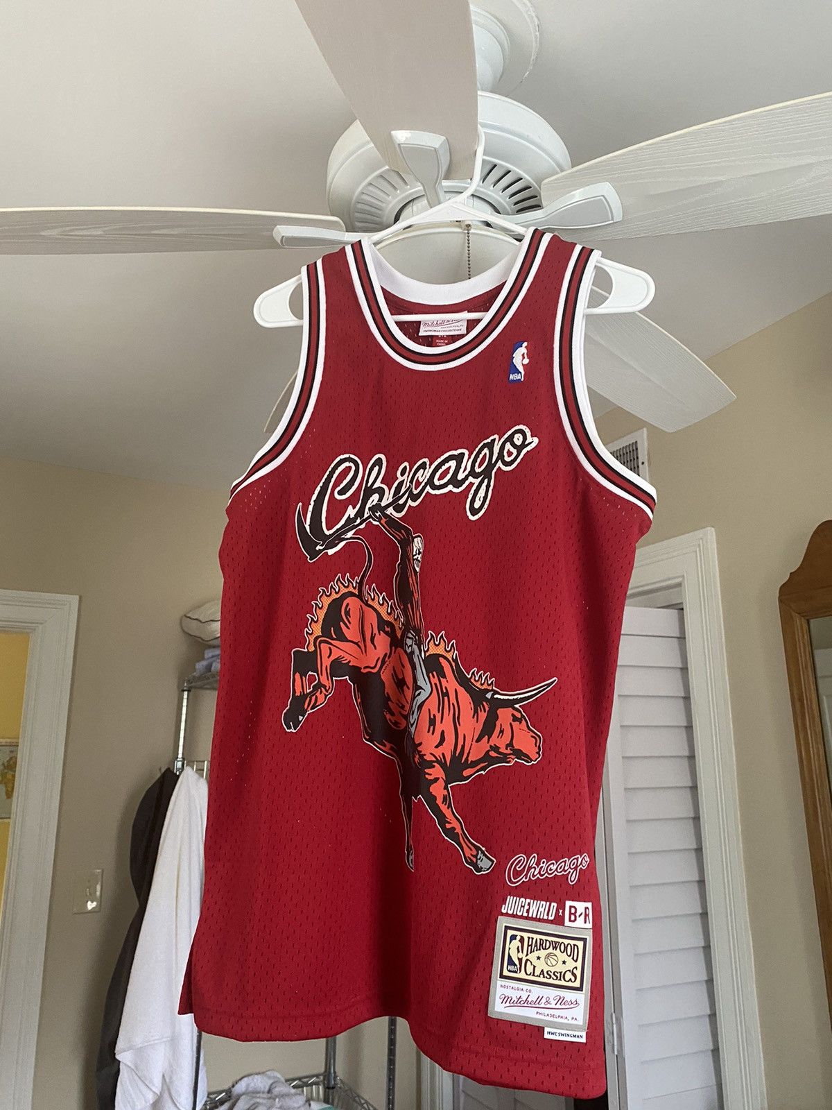 Mitchell & Ness Juice Wrld x Chicago Bulls Swingman Jersey Grailed