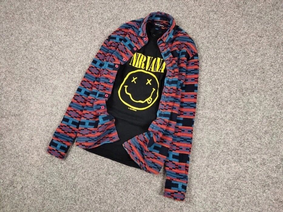 Flannel Vintage Checkered Flannel Shirt Travis Scott Style Hype Size US M / EU 48-50 / 2 - 3 Thumbnail