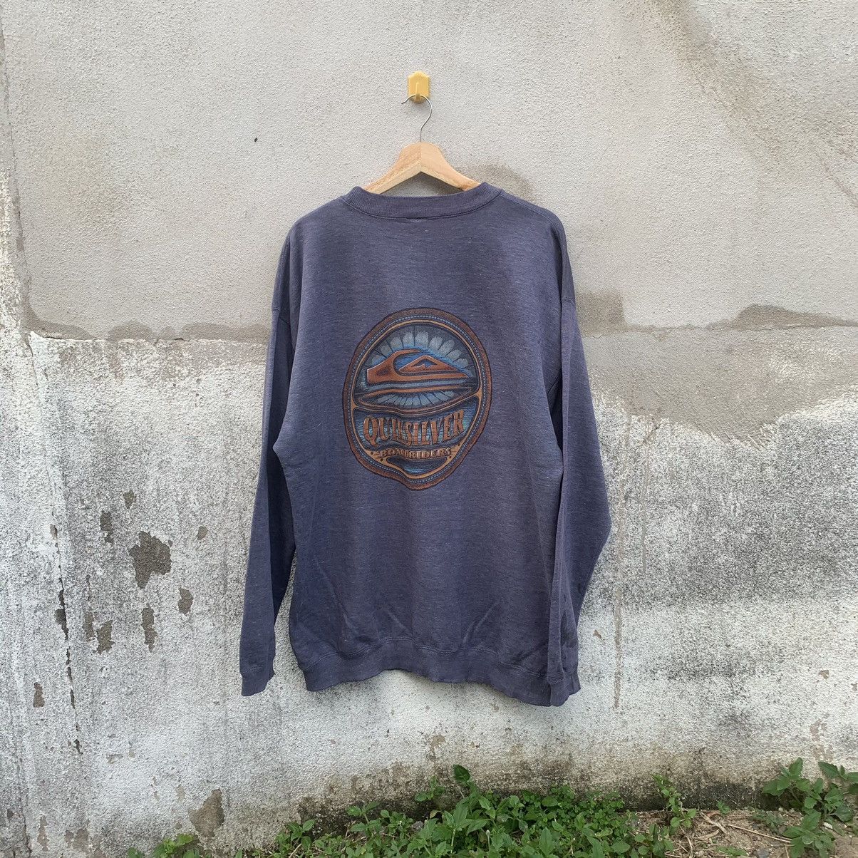 Quicksilver × Vintage 90’s Quiksilver Big Logo Crewneck Baggy Crewneck Sweatshirts Size US L / EU 52-54 / 3 - 1 Thumbnail