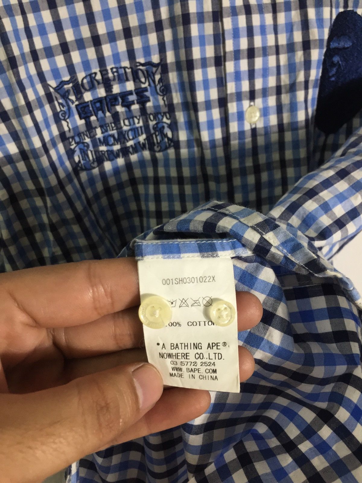 Bape A Bathing Ape Bape Head Logo Bapes Recreation Shirt Size US L / EU 52-54 / 3 - 10 Thumbnail