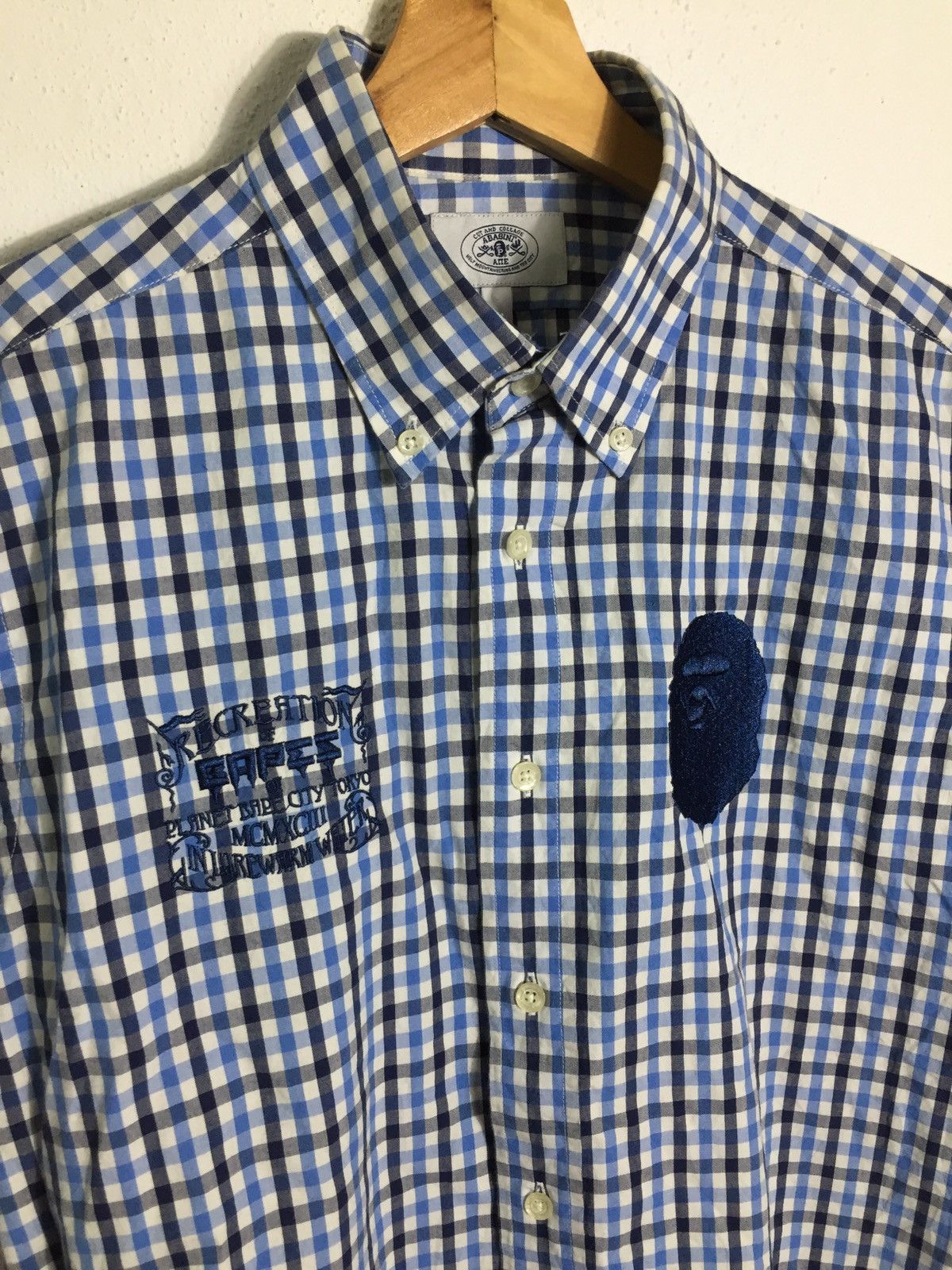 Bape A Bathing Ape Bape Head Logo Bapes Recreation Shirt Size US L / EU 52-54 / 3 - 4 Thumbnail