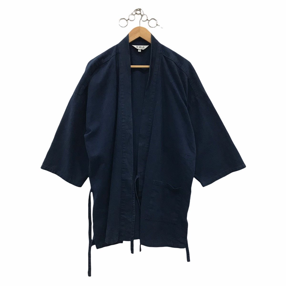 Kimono Noragi Japanese Traditional Indigo Blue