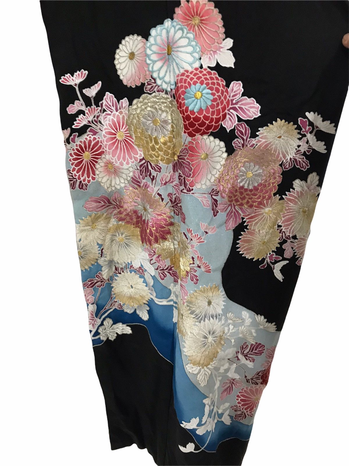 Japanese Brand Vintage Kimono Traditional Floral Flowers Size US XXL / EU 58 / 5 - 3 Thumbnail