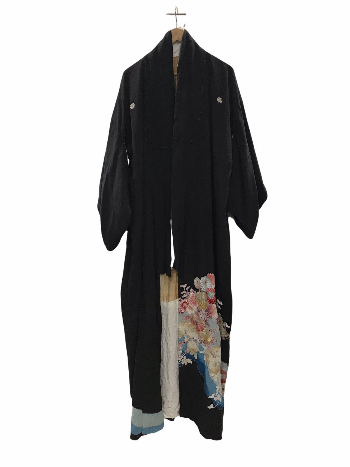 Japanese Brand Vintage Kimono Traditional Floral Flowers Size US XXL / EU 58 / 5 - 1 Thumbnail