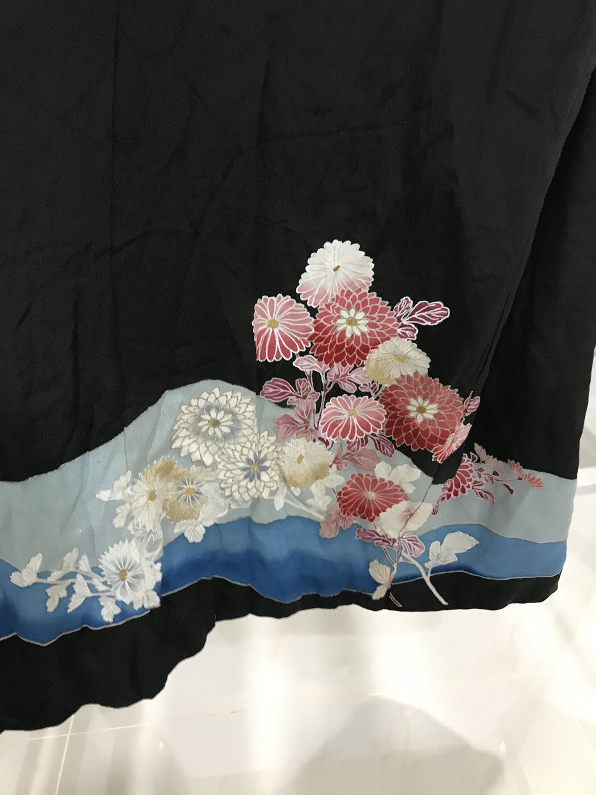 Japanese Brand Vintage Kimono Traditional Floral Flowers Size US XXL / EU 58 / 5 - 7 Thumbnail