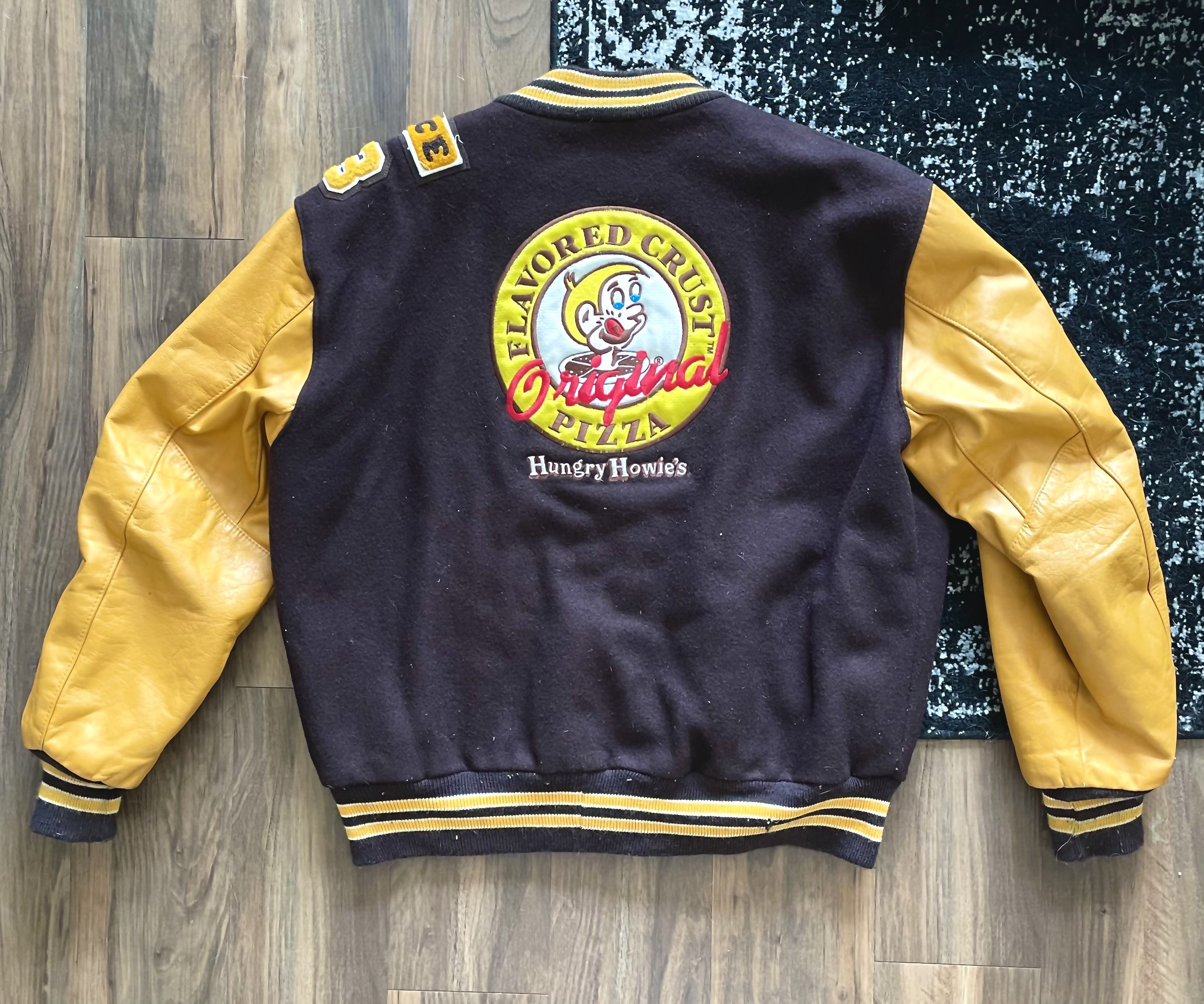 Vintage Vintage Varsity Jacket Hungry Howies Pizza Letterman Style ...