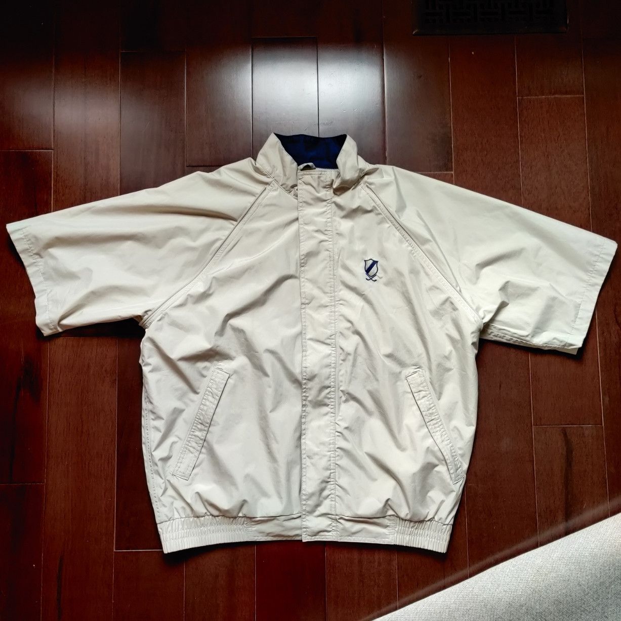 Denver Hayes Vintage Beige Windbreaker with detachable sleeves Size US L / EU 52-54 / 3 - 3 Thumbnail