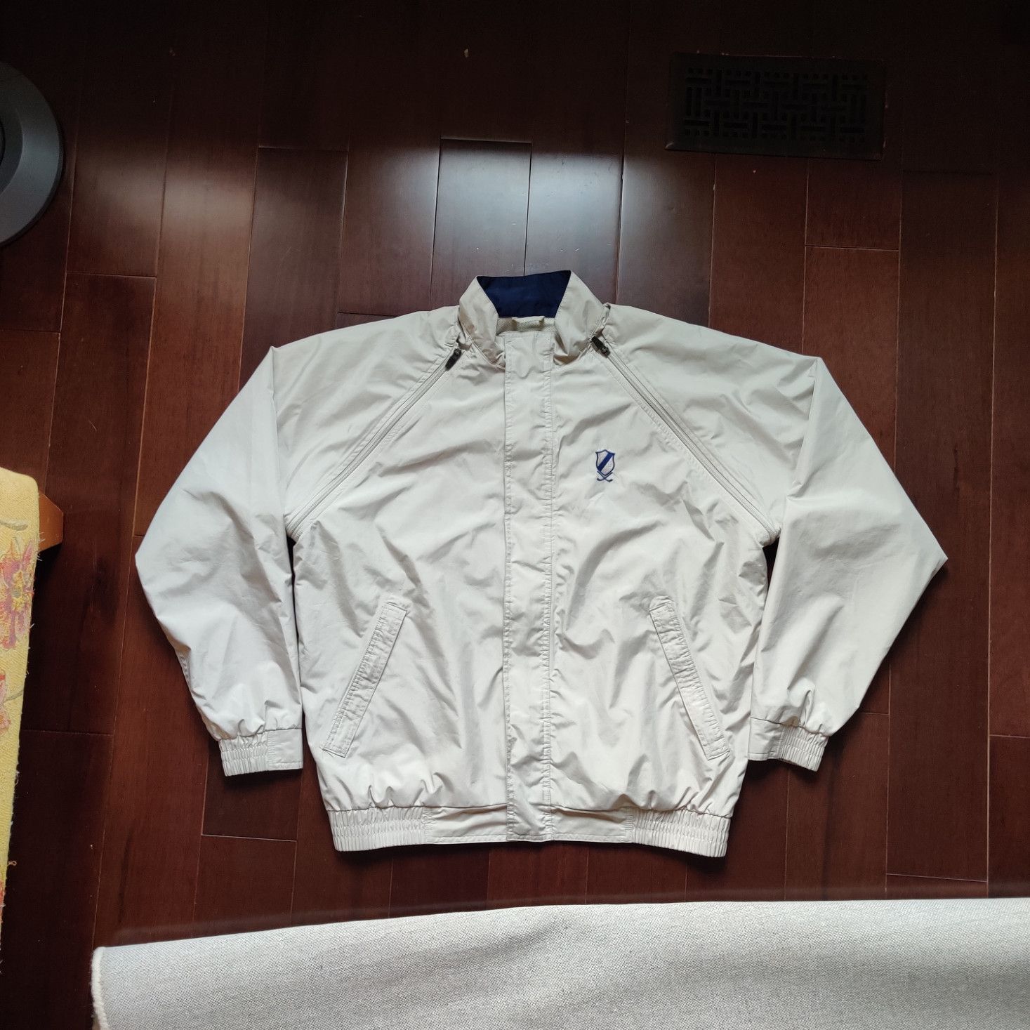 Denver Hayes Vintage Beige Windbreaker with detachable sleeves Size US L / EU 52-54 / 3 - 1 Thumbnail