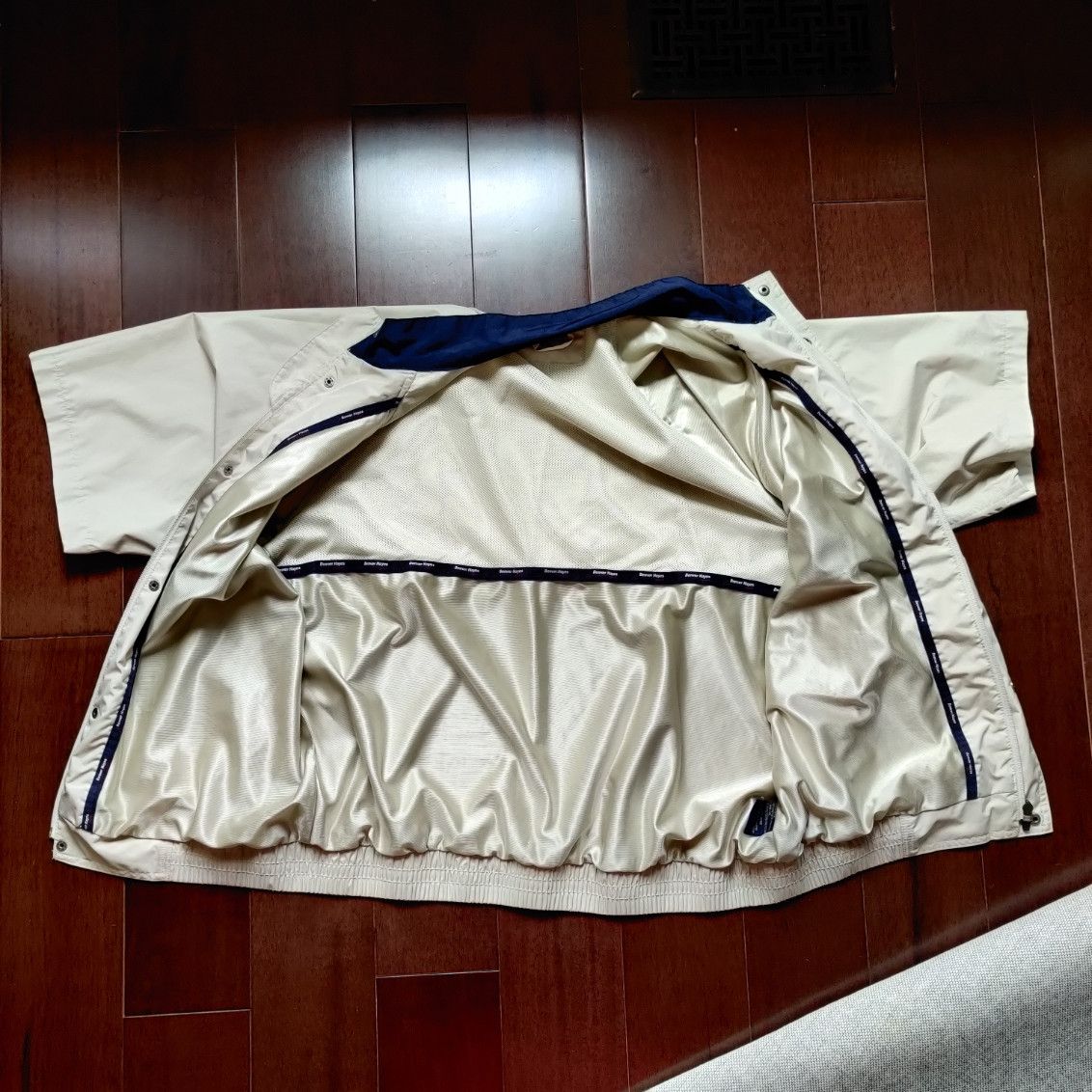 Denver Hayes Vintage Beige Windbreaker with detachable sleeves Size US L / EU 52-54 / 3 - 7 Thumbnail