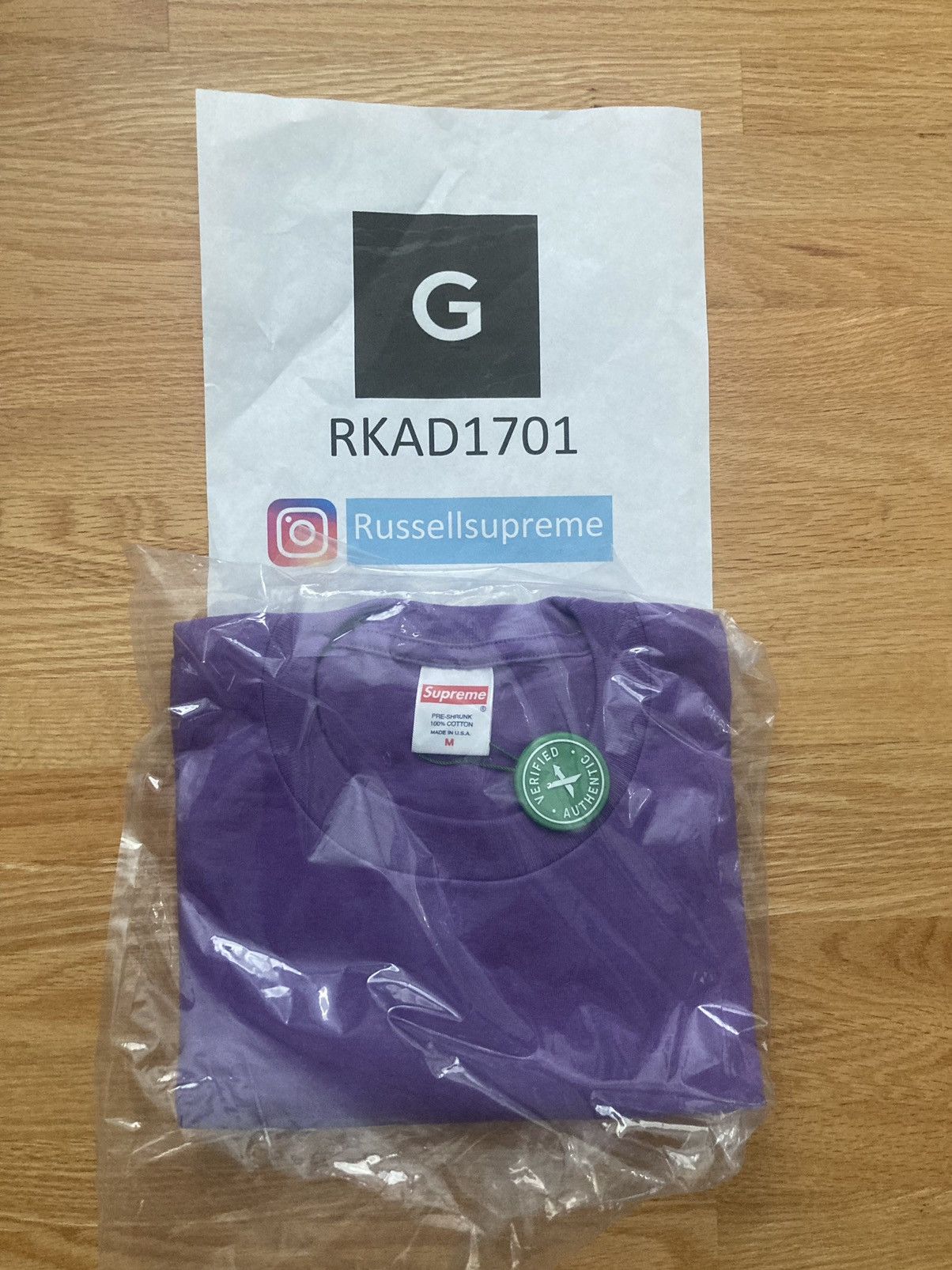 Supreme offers motion logo tee purple M