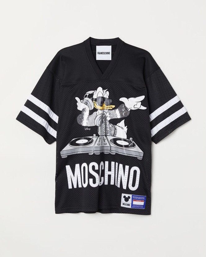 H M Jeremy Scott Moschino Moschino x H M Donald Duck DJ jersey t shirt Grailed