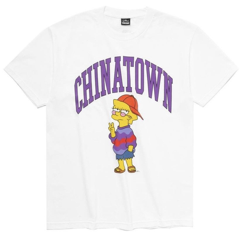 Chinatown Market Lisa Simpson Arc Logo Black Tee M outlet