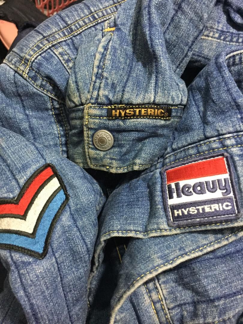 Hysteric Glamour × Japanese Brand × Vintage KINKY HYSTERIC GLAMOUR Motorcycle Woman Denim Jacket Size US XS / EU 42 / 0 - 3 Thumbnail