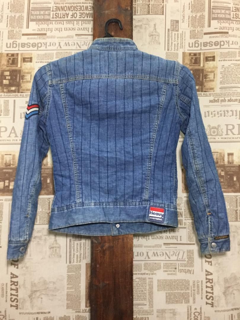 Hysteric Glamour × Japanese Brand × Vintage KINKY HYSTERIC GLAMOUR Motorcycle Woman Denim Jacket Size US XS / EU 42 / 0 - 2 Thumbnail