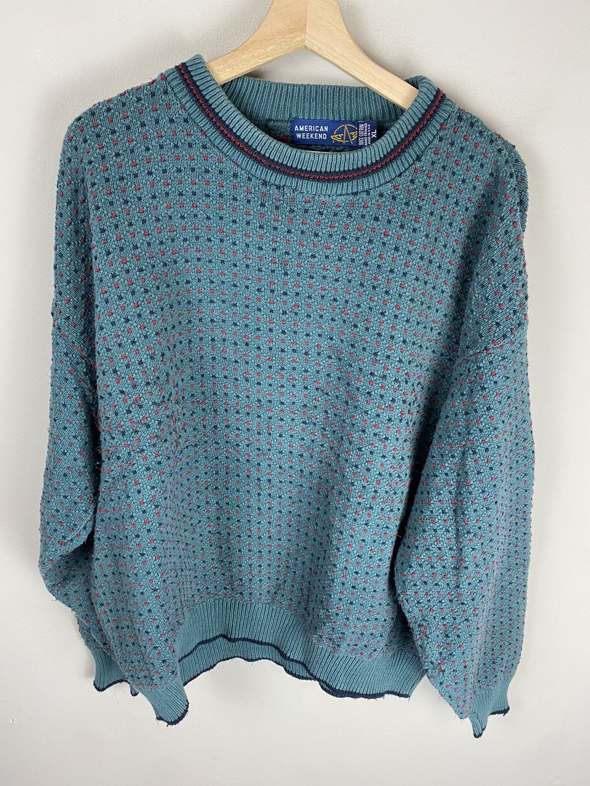 Vintage Vintage Azure Minesweeper Knit Sweater | Grailed