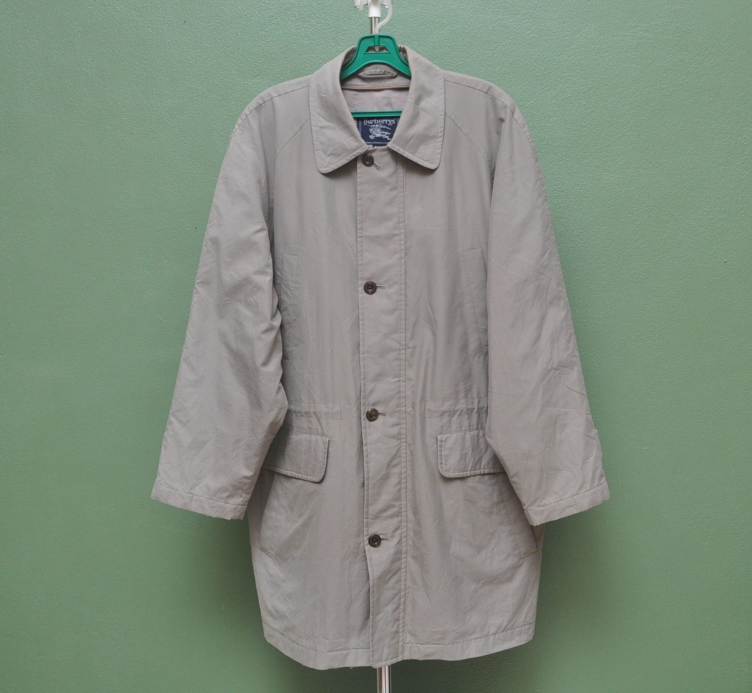 Burberry × Japanese Brand Vintage Burberry Coat Travis Scott Fashion Style Size US L / EU 52-54 / 3 - 1 Thumbnail