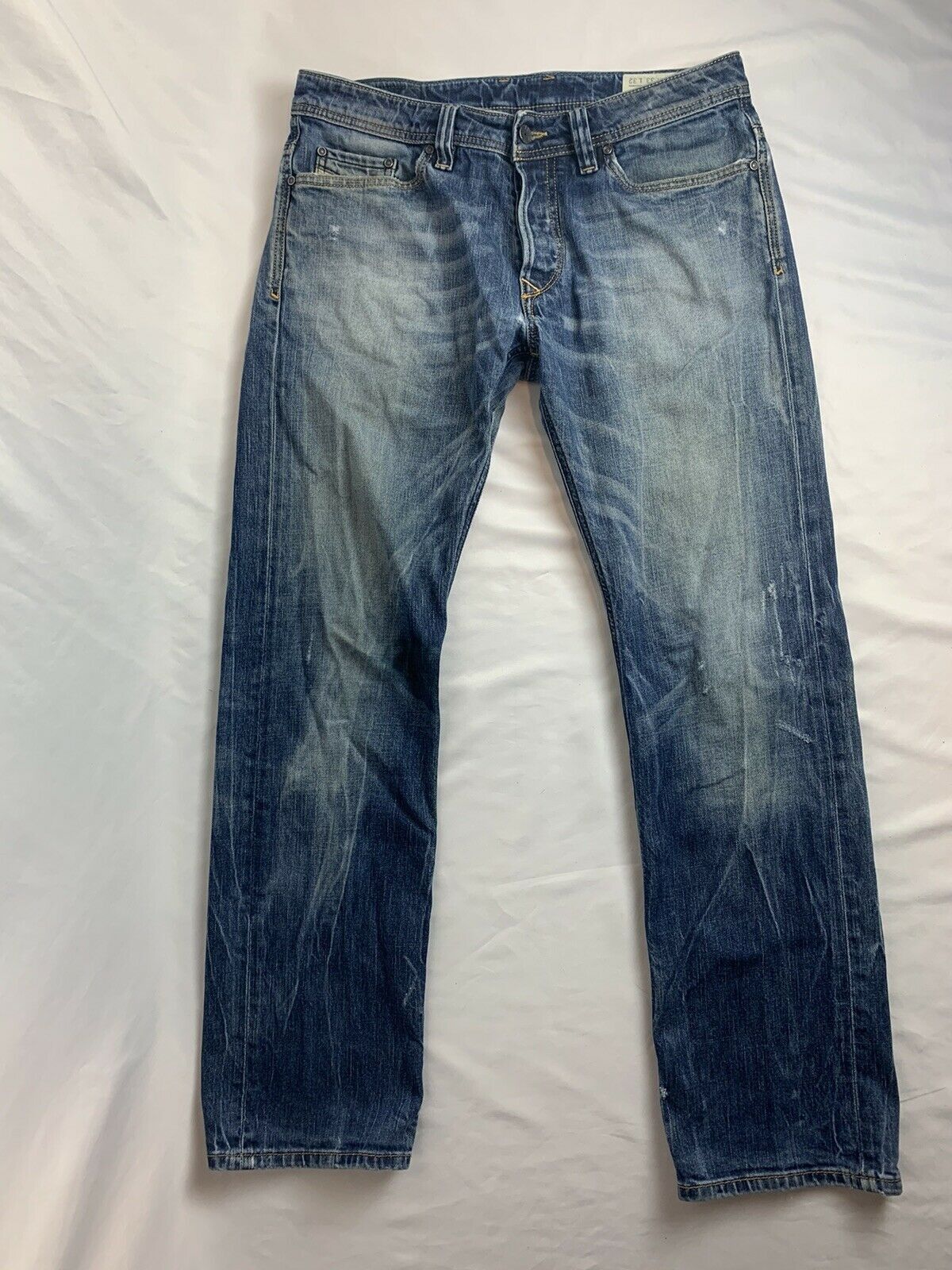 Diesel Viker Blue Faded Jeans Men’s Size W 33 L 32
