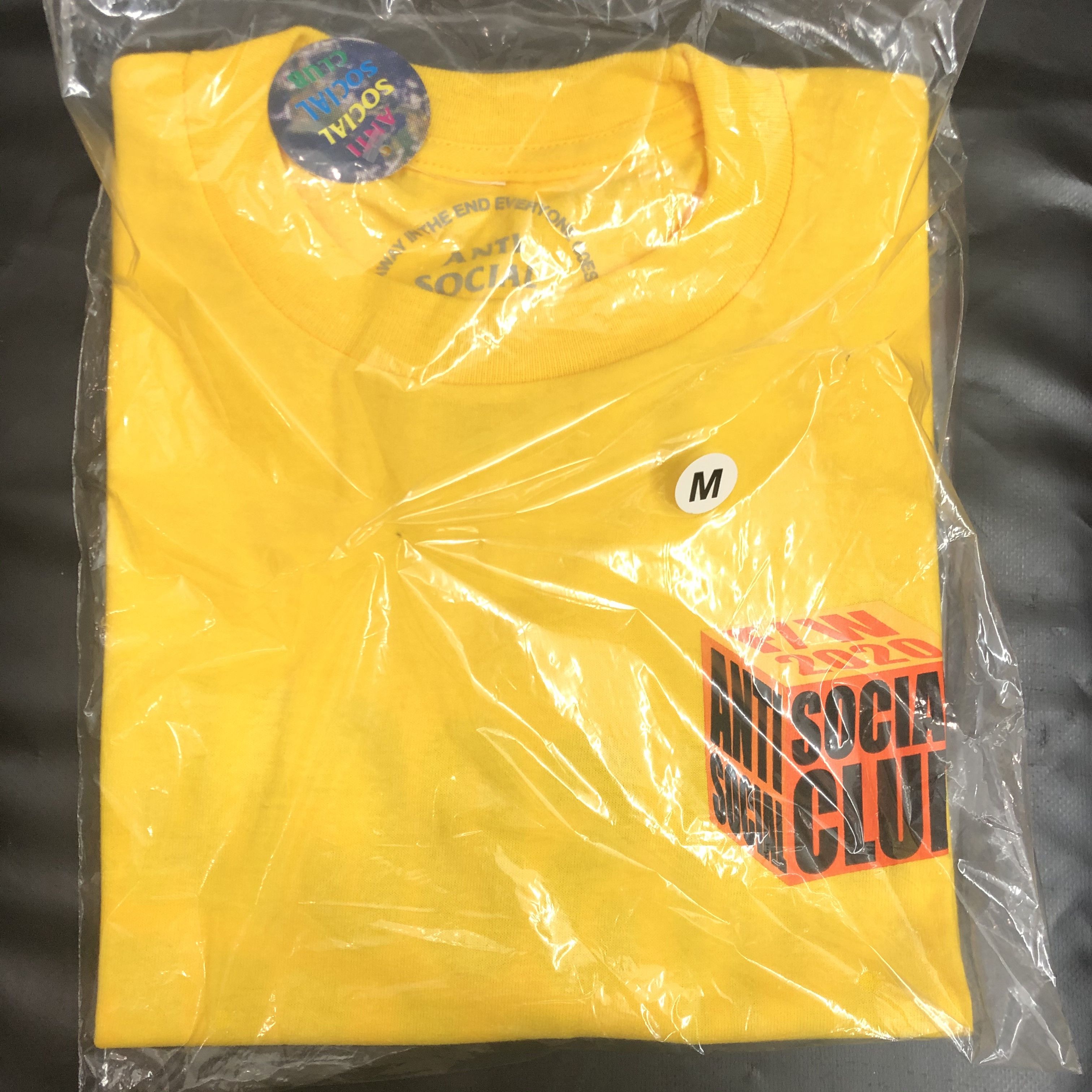 Anti Social Social Club DS F/W ASSC I Wish I Was Wrong Gold Tee BAPE Kith KAWS FTP Size US M / EU 48-50 / 2 - 2 Thumbnail