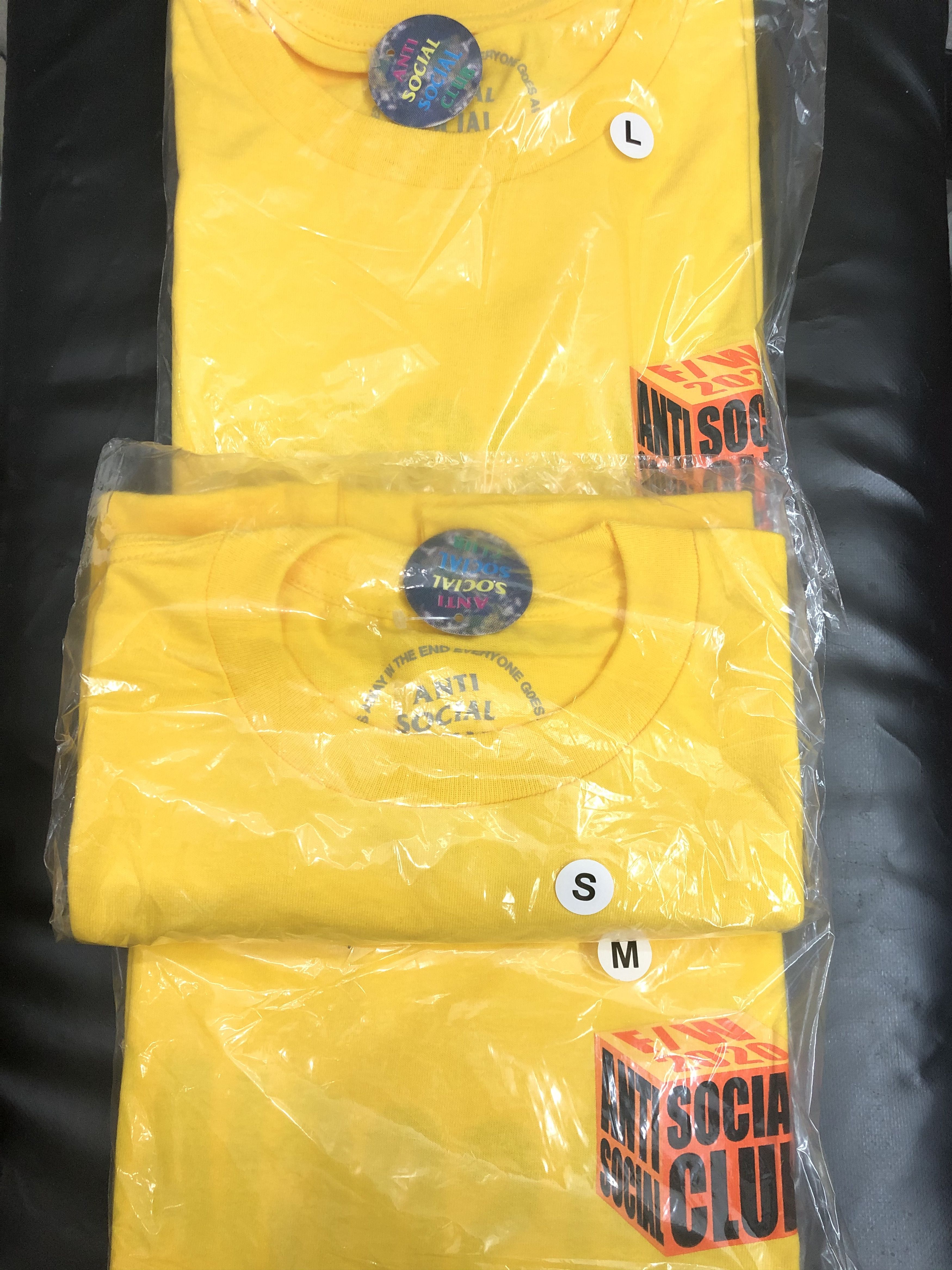 Anti Social Social Club DS F/W ASSC I Wish I Was Wrong Gold Tee BAPE Kith KAWS FTP Size US M / EU 48-50 / 2 - 7 Thumbnail
