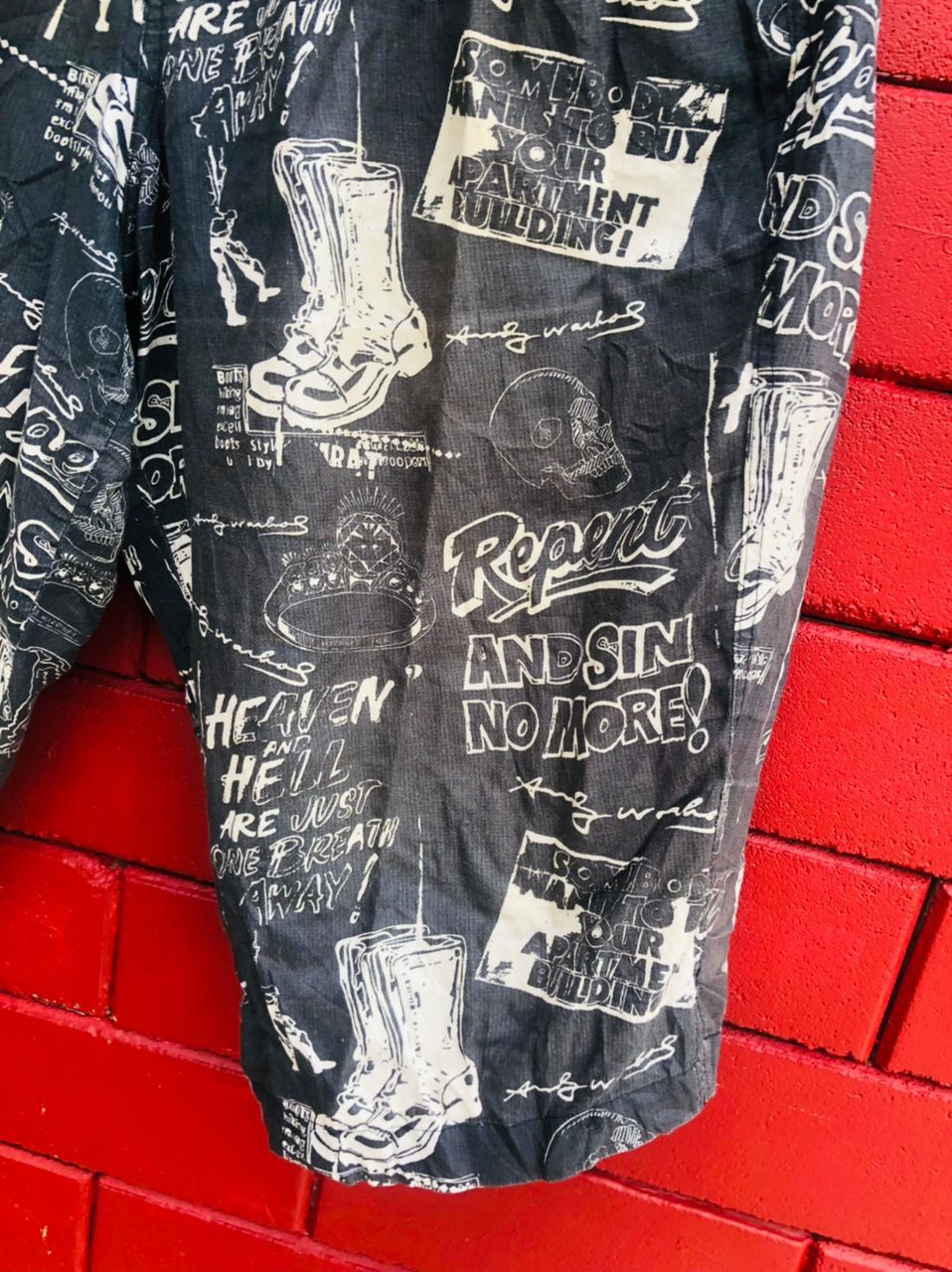 Andy Warhol × Japanese Brand Vintage Andy Warhol Japanese Boxer Travis Scott Fashion Size US 33 - 4 Thumbnail