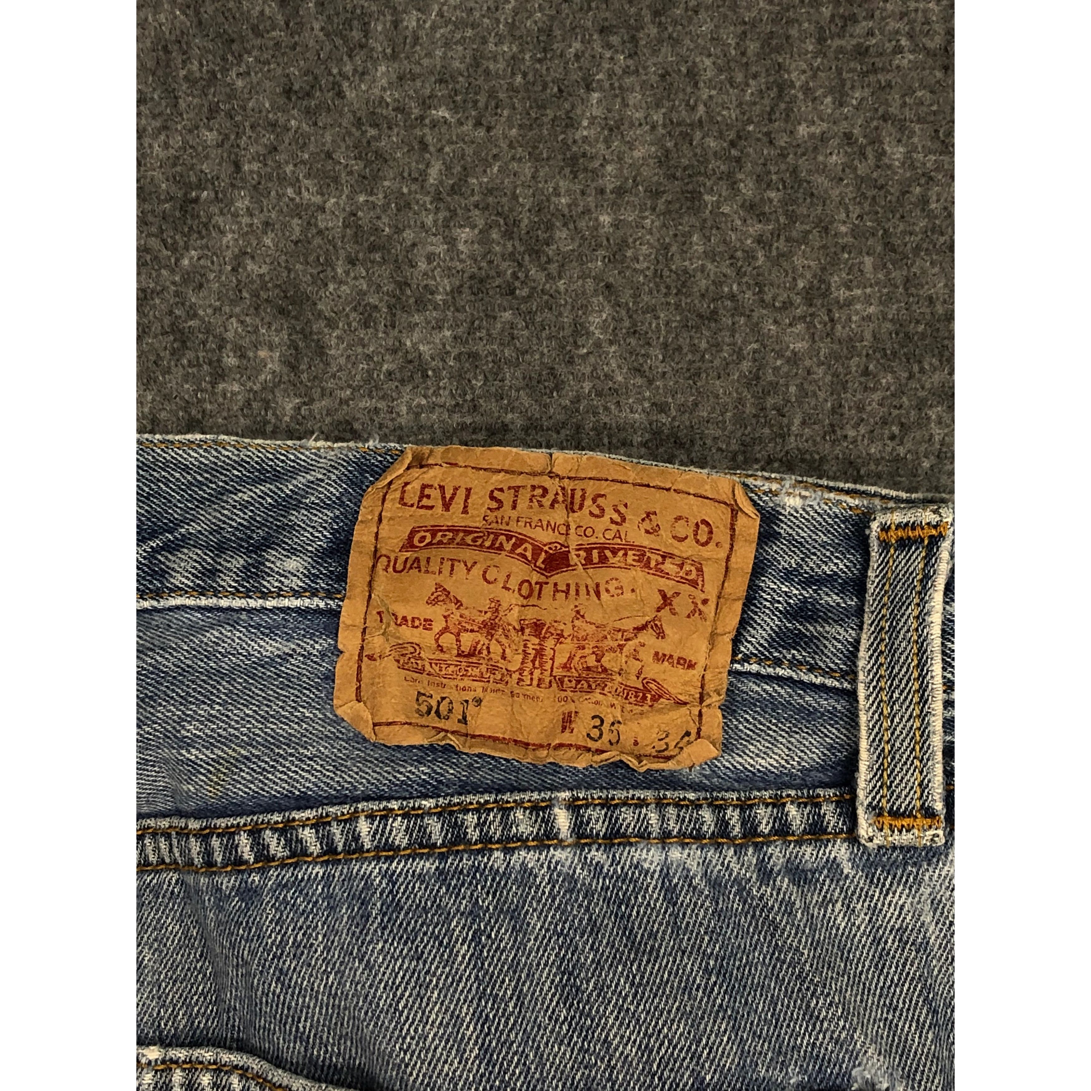 Levi's Vintage Levis 501 Faded Denim Pant DP0113 Size US 36 / EU 52 - 5 Thumbnail
