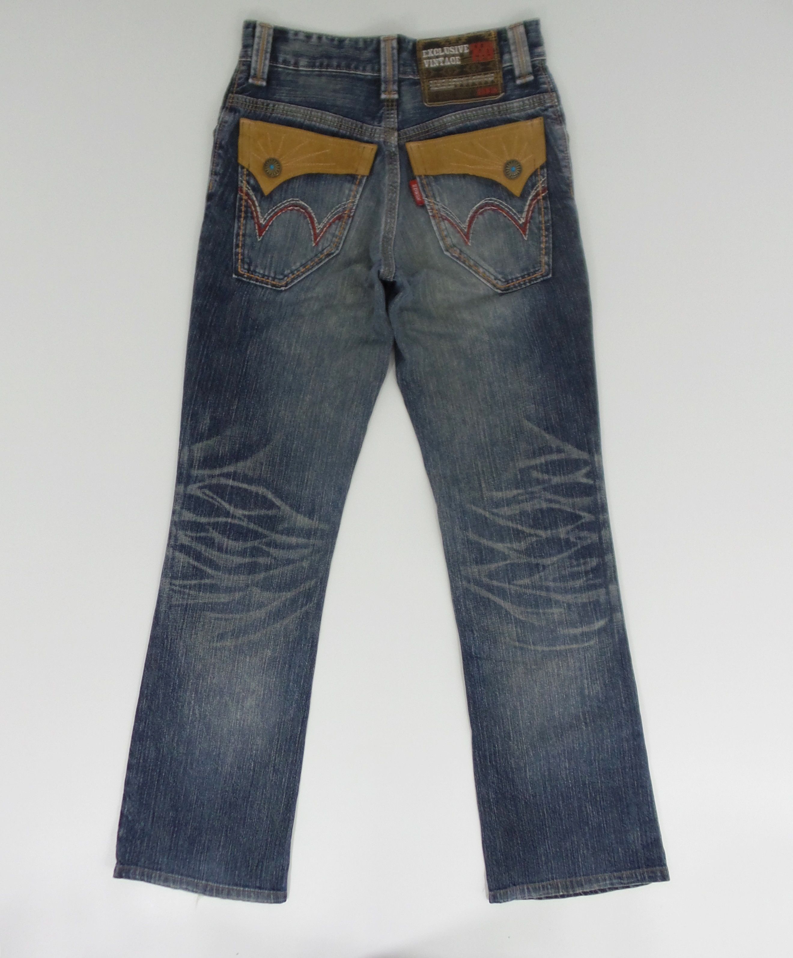 Edwin × Japanese Brand Edwin Aztec Stonewashed Blue Jeans W26xL31 Size US 26 / EU 42 - 7 Thumbnail