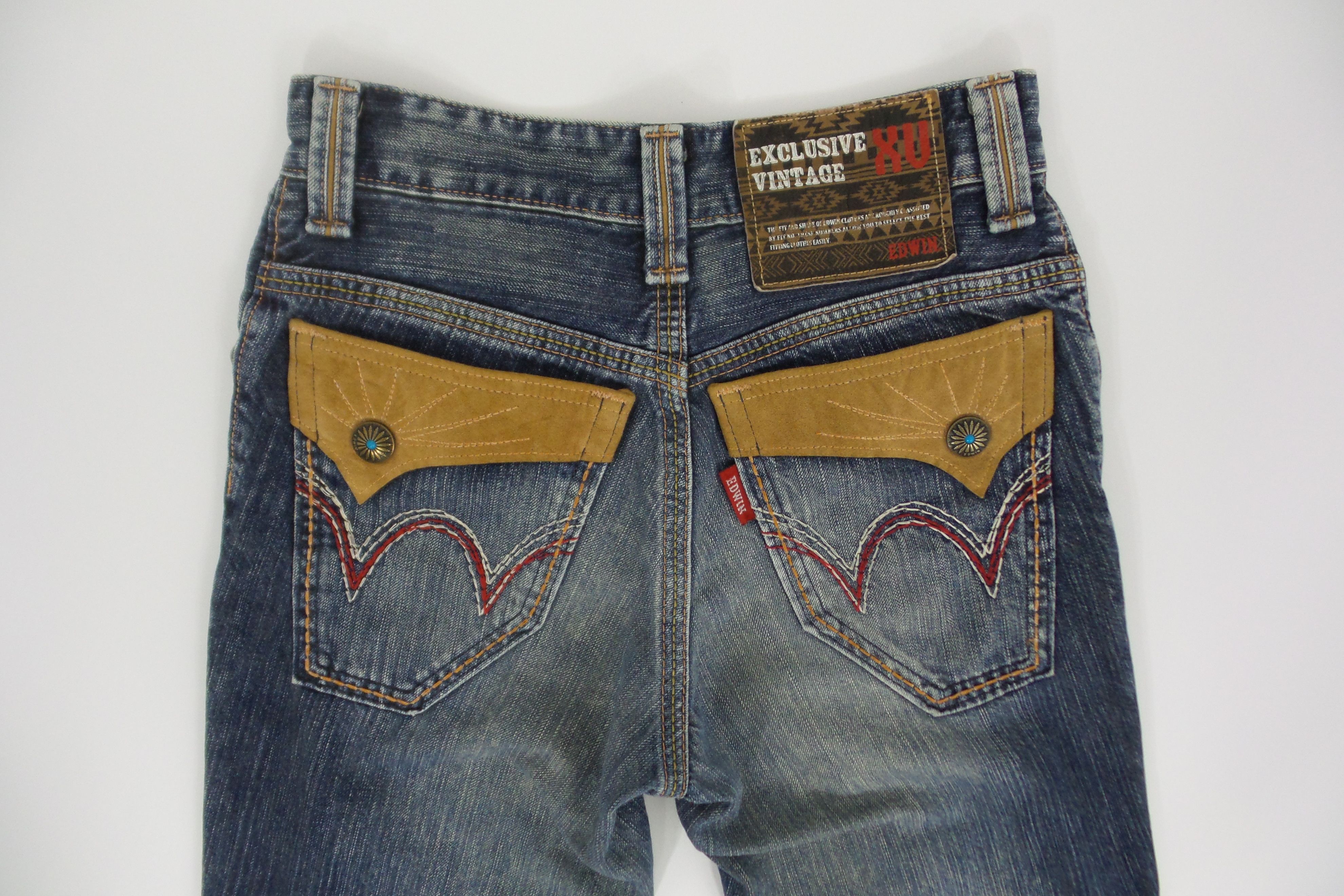 Edwin × Japanese Brand Edwin Aztec Stonewashed Blue Jeans W26xL31 Size US 26 / EU 42 - 8 Thumbnail